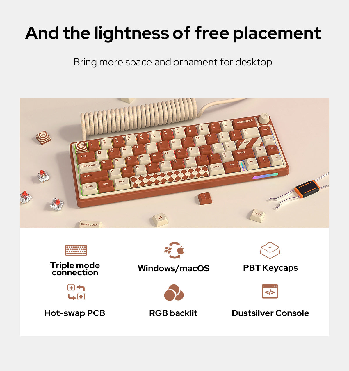 D66 wireless keyboard