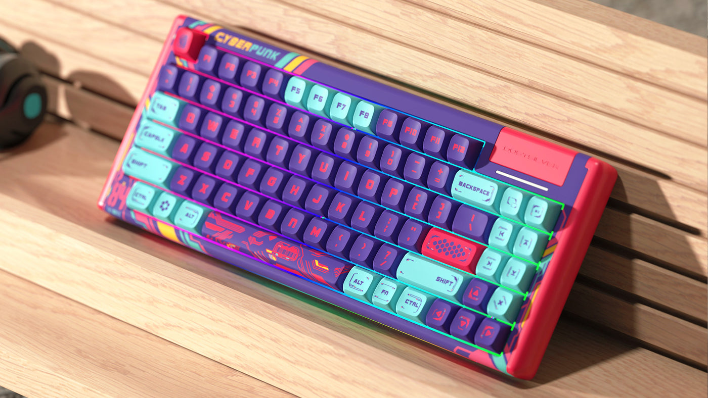 cyberpunk mechanical keyboard