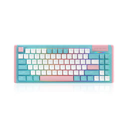 Blue Pink Milkshake Mechanical Keyboard as variant: K84 Wired / RGB Backlit / Gateron Black Switch