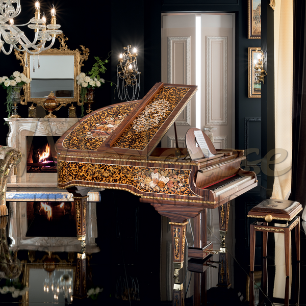 Classic Wooden Piano - Piano - Modenese Luxury Furniture & Lighting