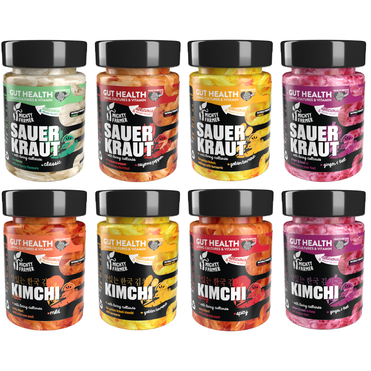 Sauerkraut & Kimchi Pack Multi-Sabores