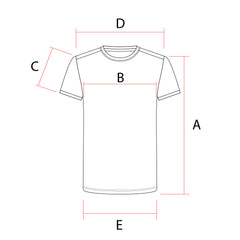 Size chart of Grenada Men's soccer T-shirt
