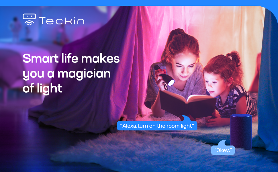 Teckin - Striscia di luci LED SMD, senza fili, RGB 5050, 10 m, 5050 LED,  cambia colore, funziona con Alexa, Google Home – Striscia luminosa  controllata tramite app per casa, cucina, TV, feste : :  Illuminazione