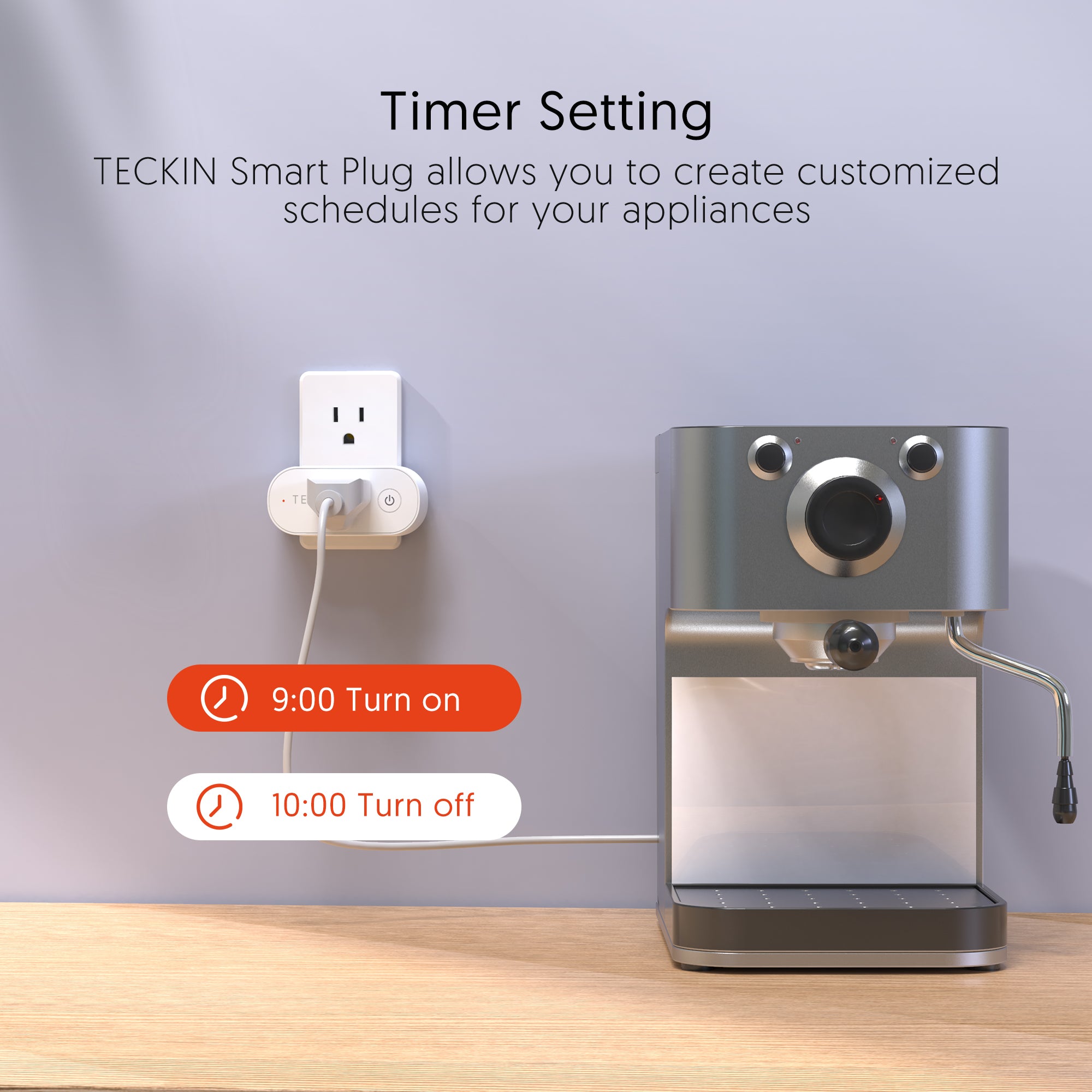 Teckin SP20 Smart Plug WiFi Outlet Remote Voice Timer Control