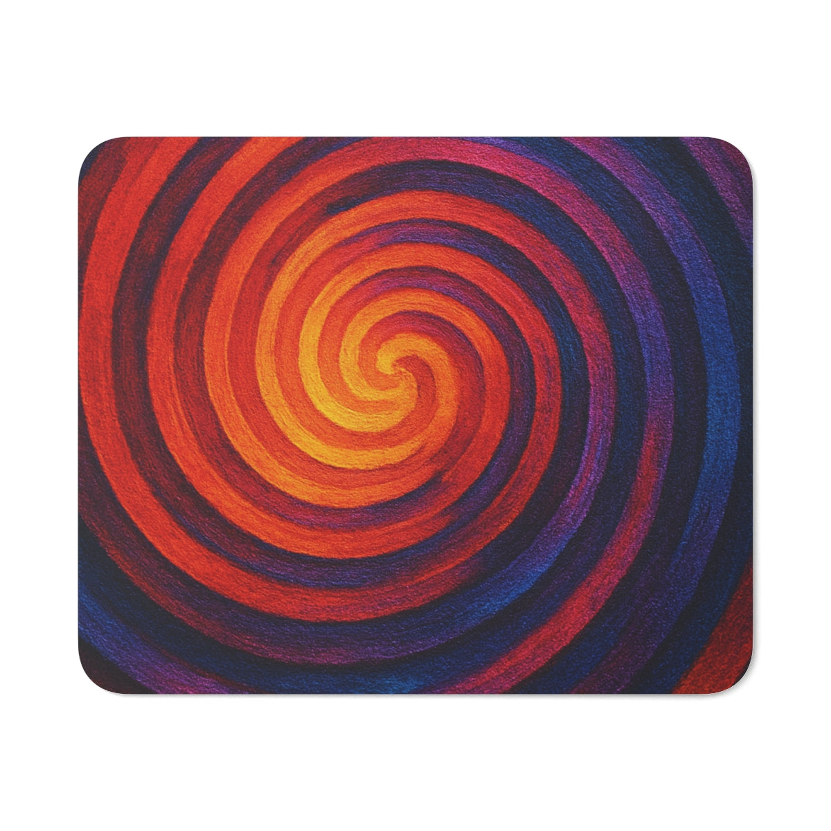 Luminous Spiral Cascade Mousepad