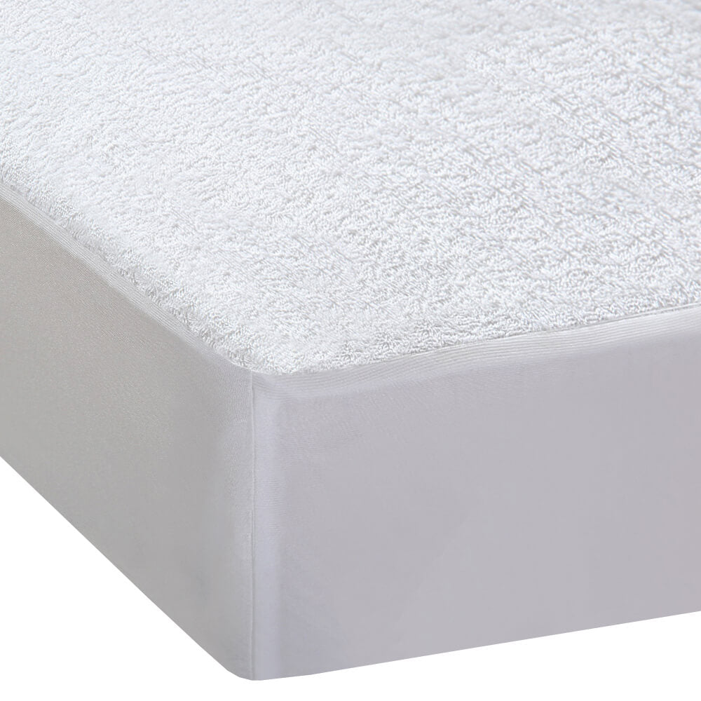 terry waterproof mattress protector double