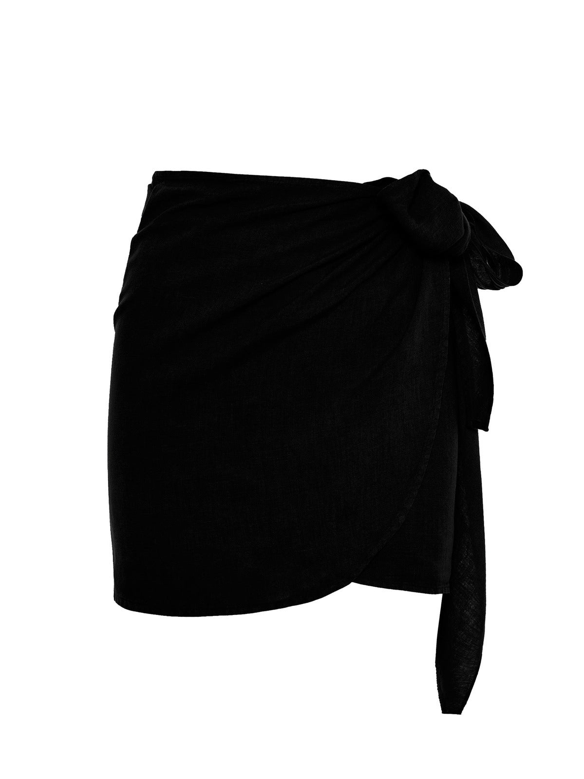 The Ruban Linen skirt in Black - ReLife – HOLYDAY