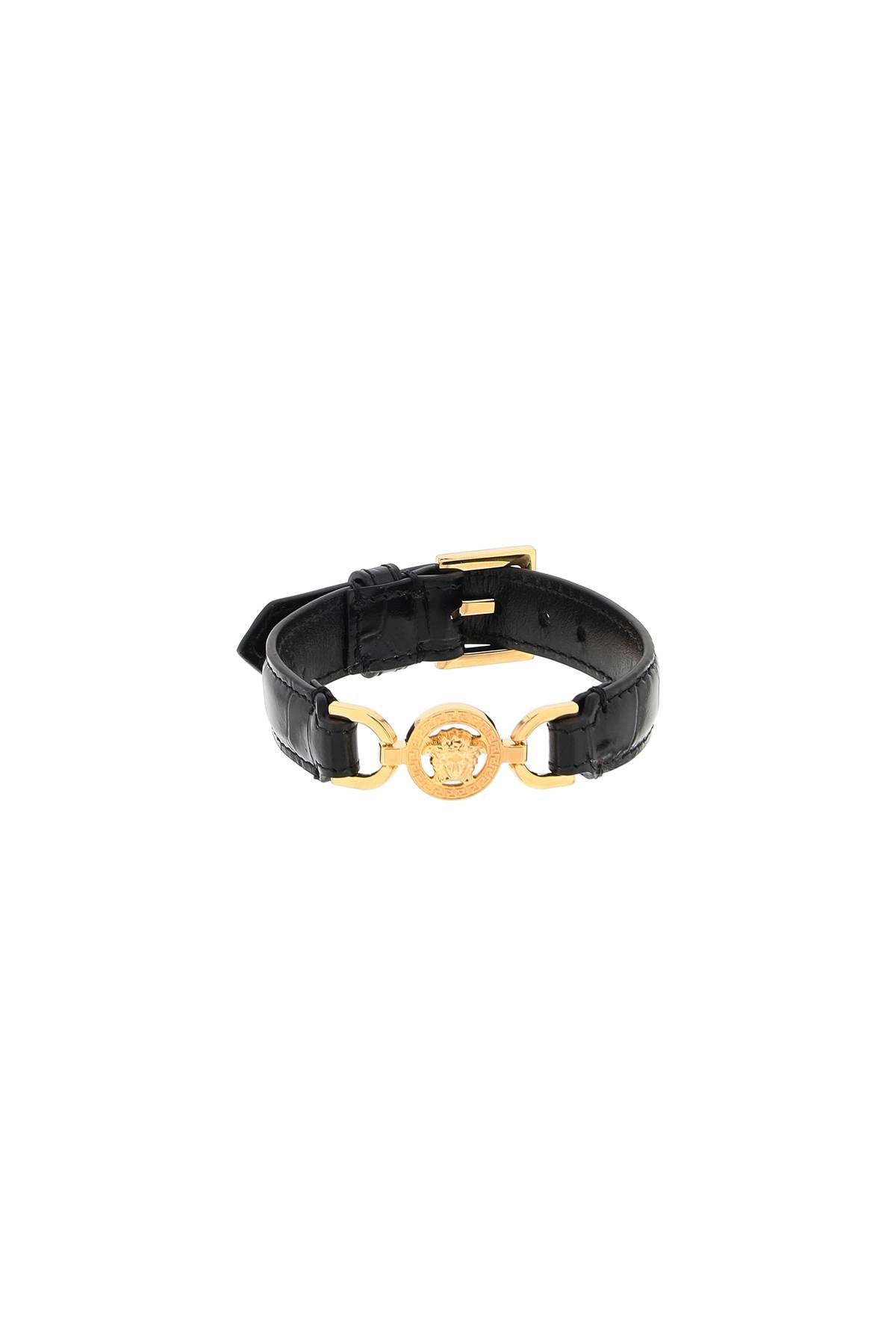 Shop Versace Bracciale Effetto Coccodrillo Medusa '95