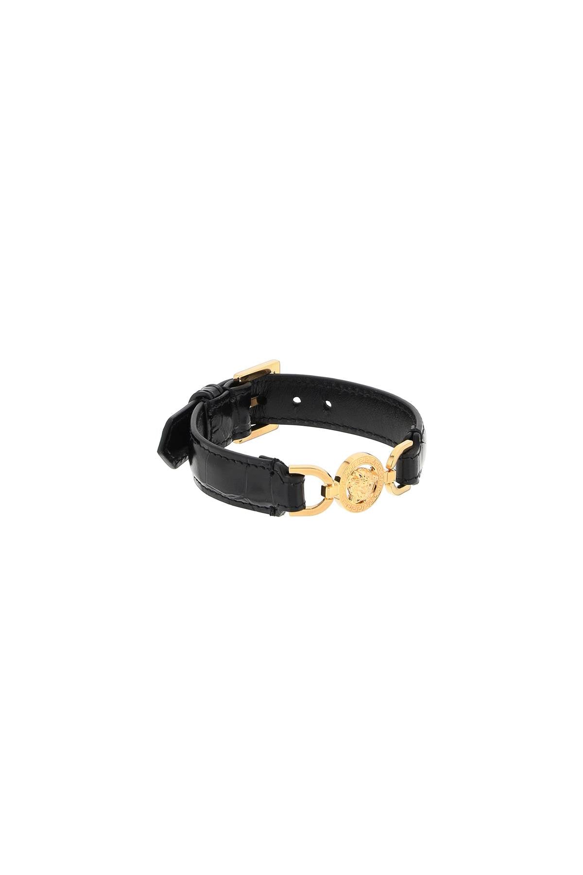 Shop Versace Bracciale Effetto Coccodrillo Medusa '95