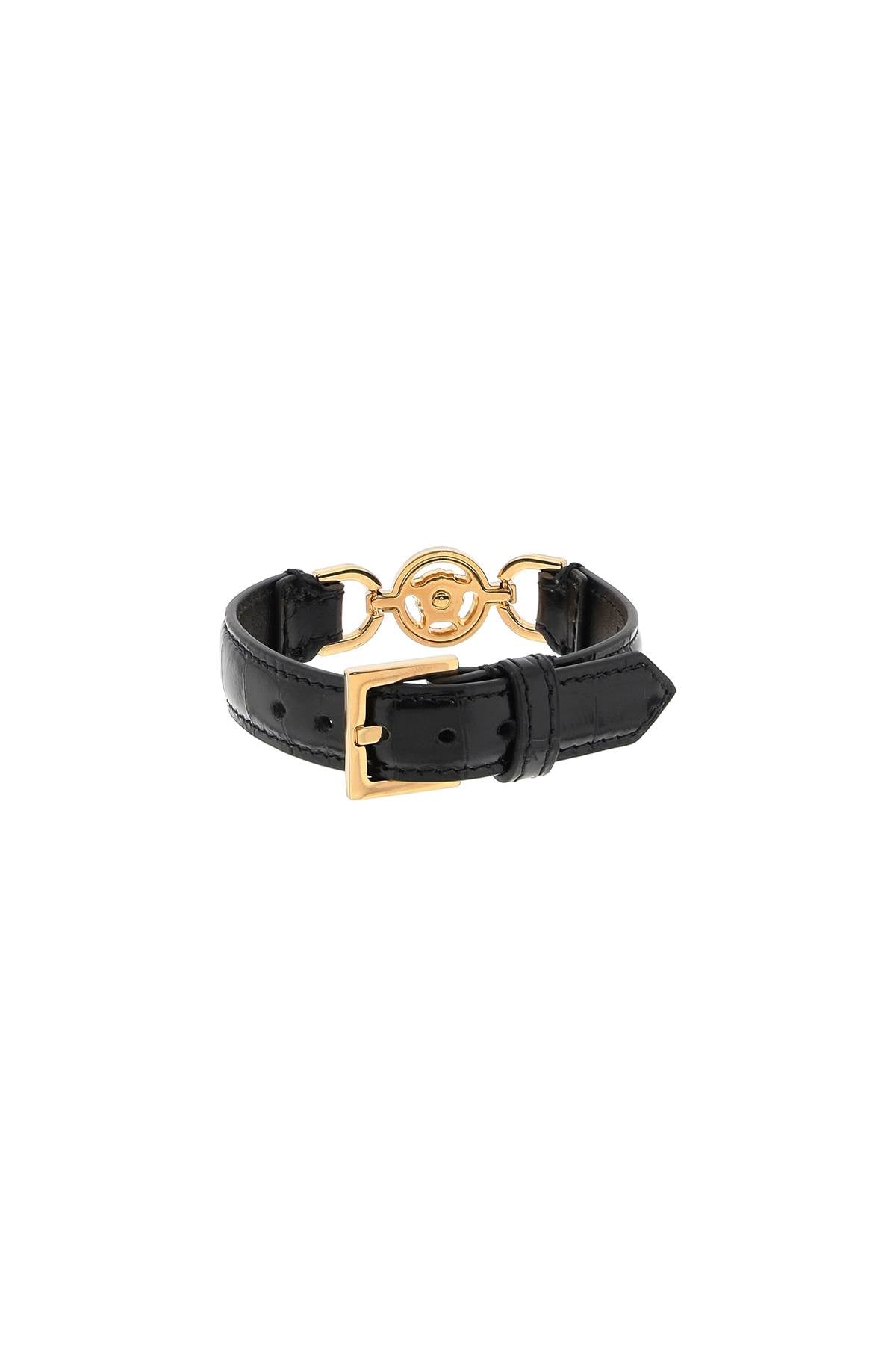 Shop Versace Bracciale Effetto Coccodrillo Medusa '95