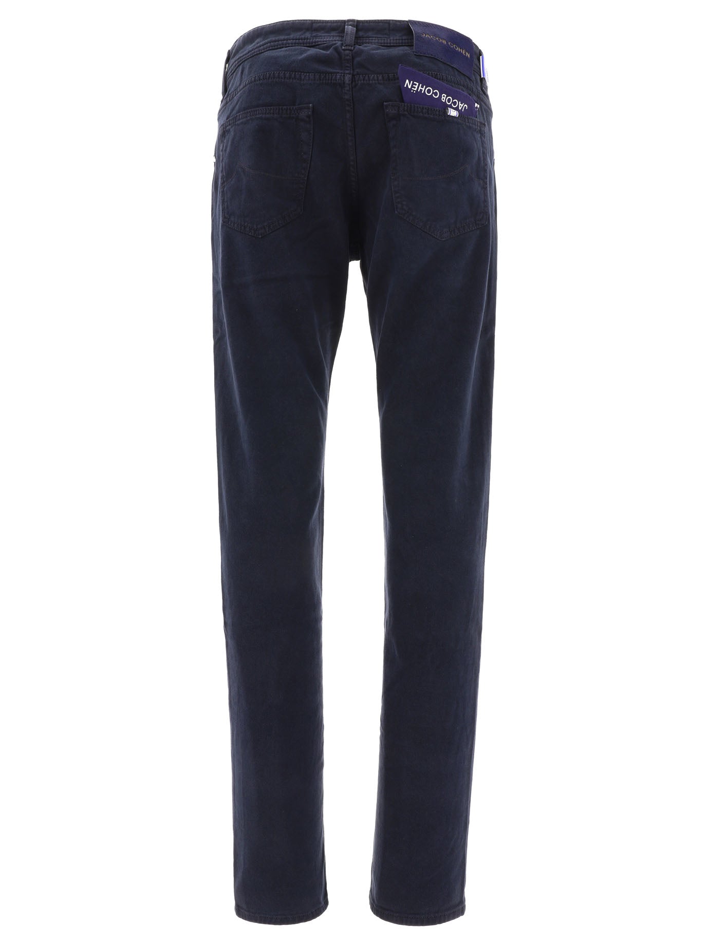 Shop Jacob Cohen Embroidered Jeans With Foulard Trousers Blue