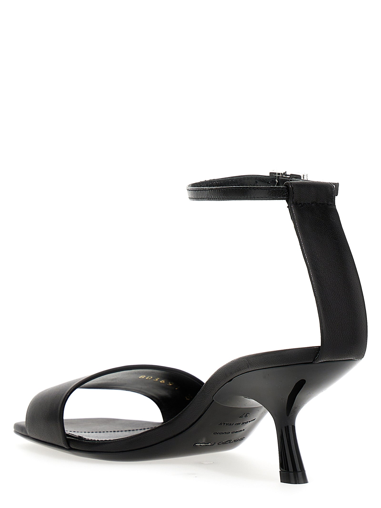 Shop Sergio Rossi Evangelie Sandals Black