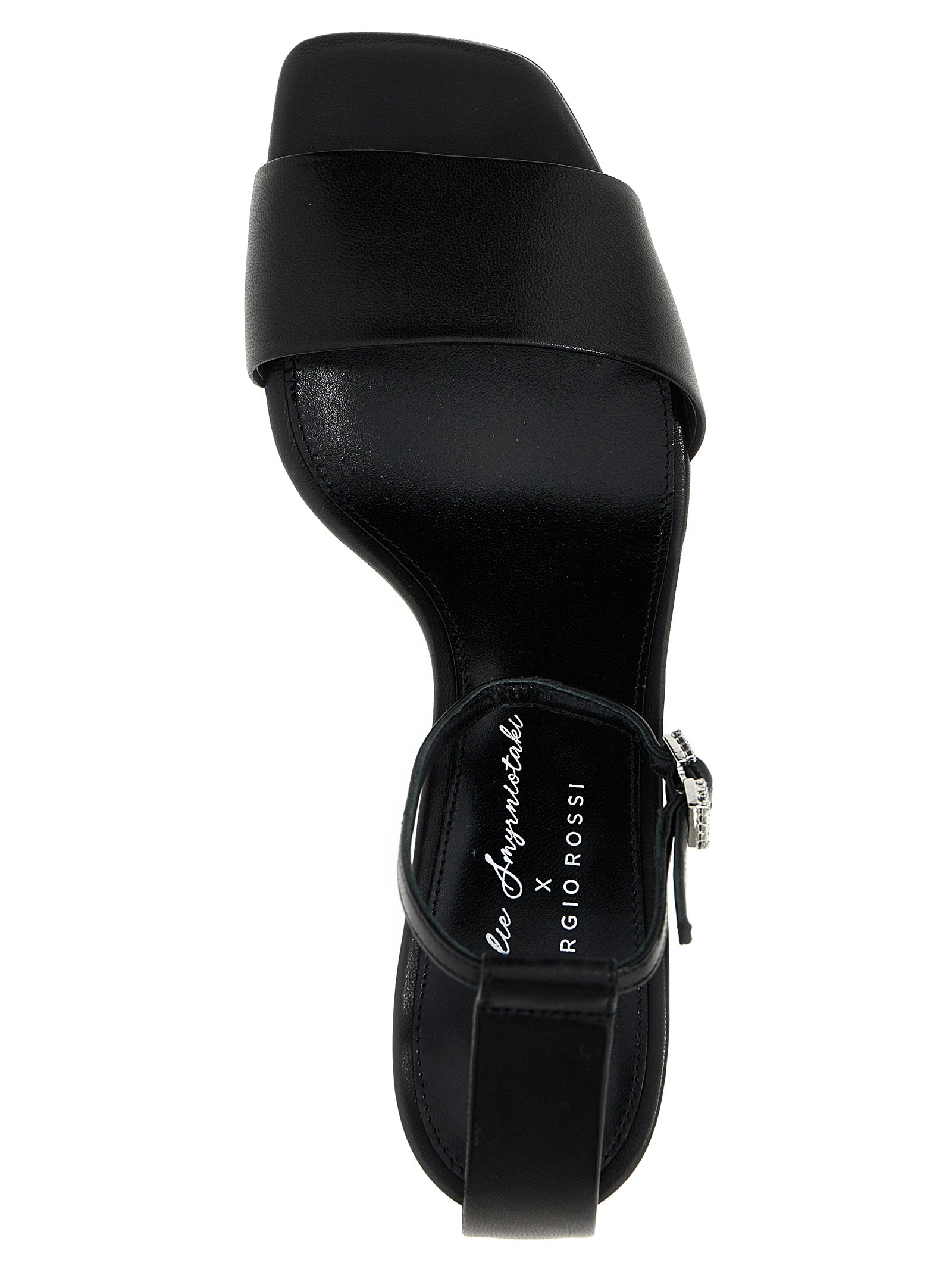 Shop Sergio Rossi Evangelie Sandals Black