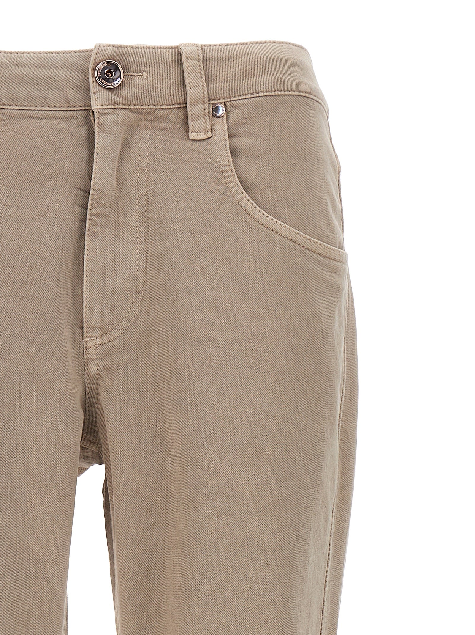 Shop Brunello Cucinelli Monile Jeans Beige