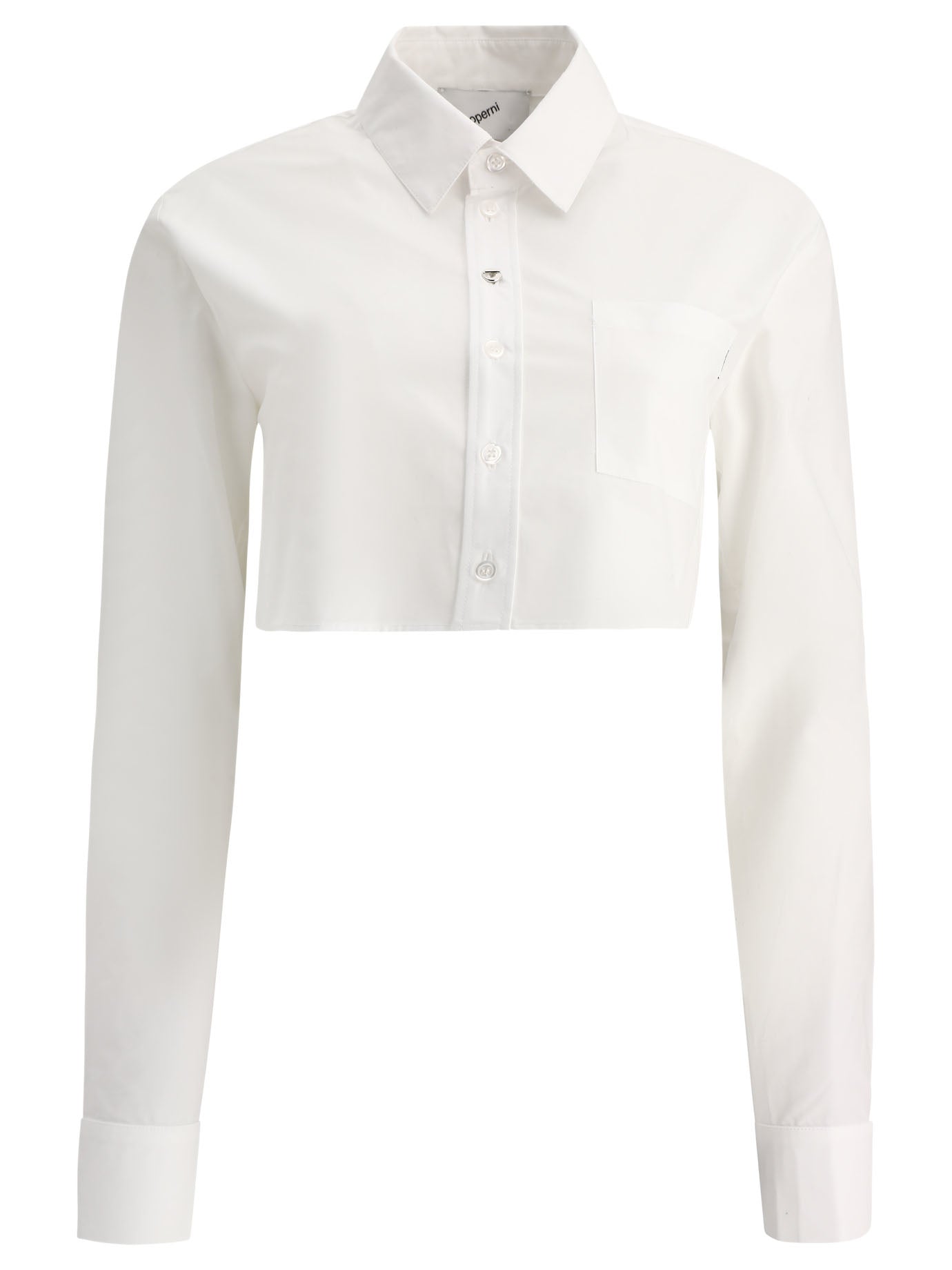 Coperni Cropped Shirt Shirts White