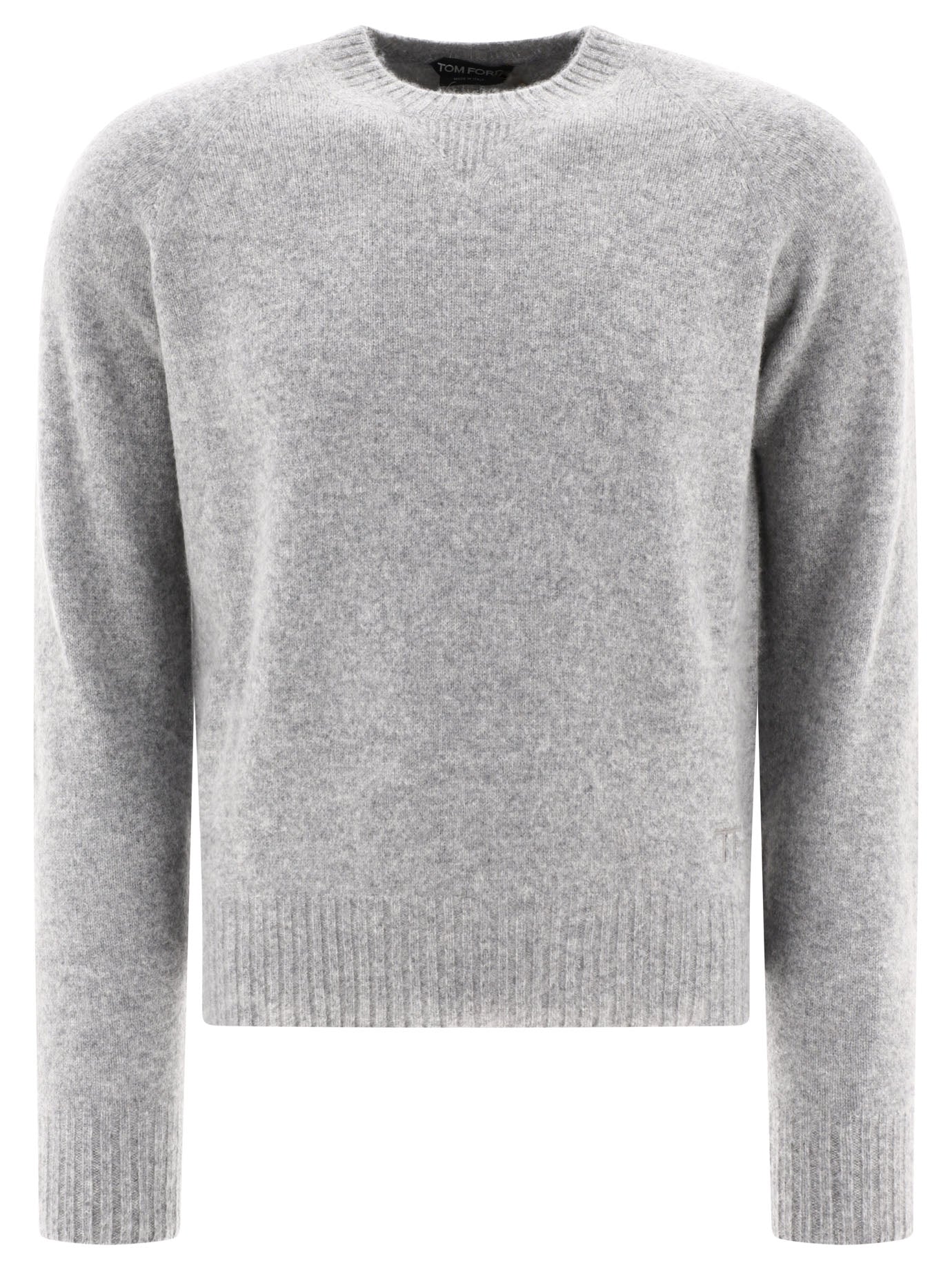 Tom Ford Cashmere Crewneck Sweater Knitwear Grey
