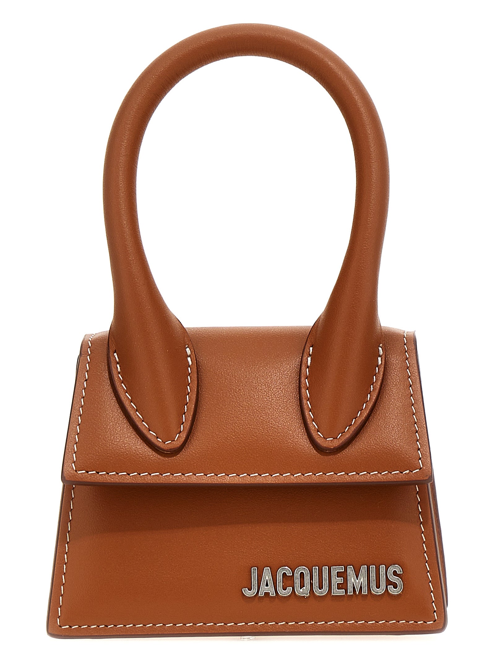 Shop Jacquemus Le Chiquito Homme Mini Hand Bags Brown