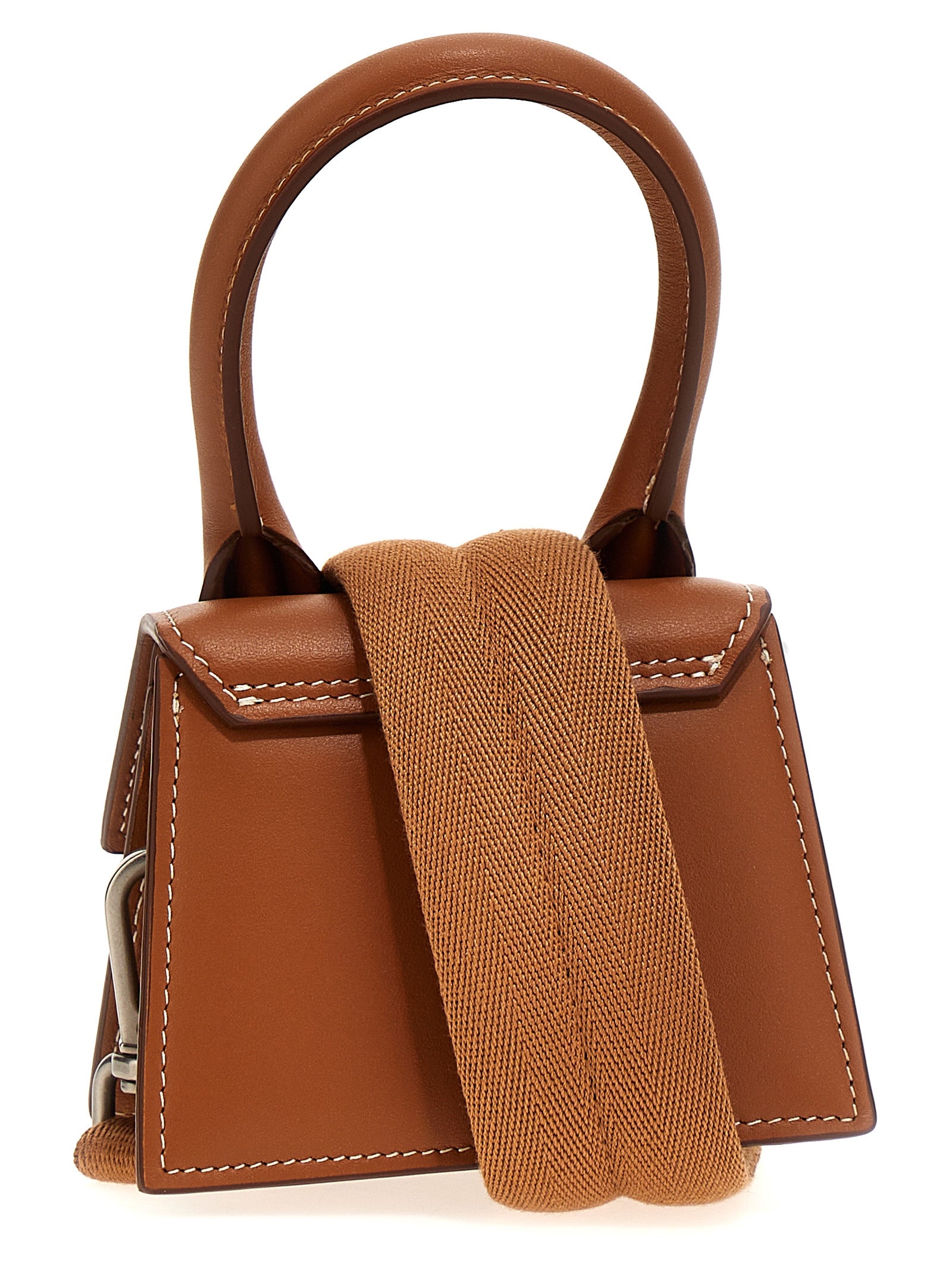 Shop Jacquemus Le Chiquito Homme Mini Hand Bags Brown