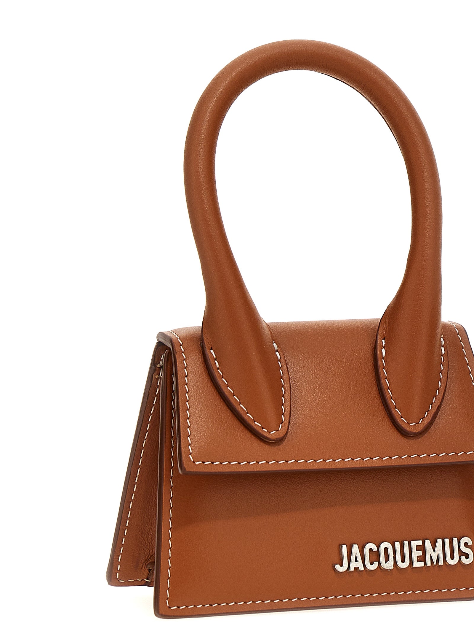 Shop Jacquemus Le Chiquito Homme Mini Hand Bags Brown