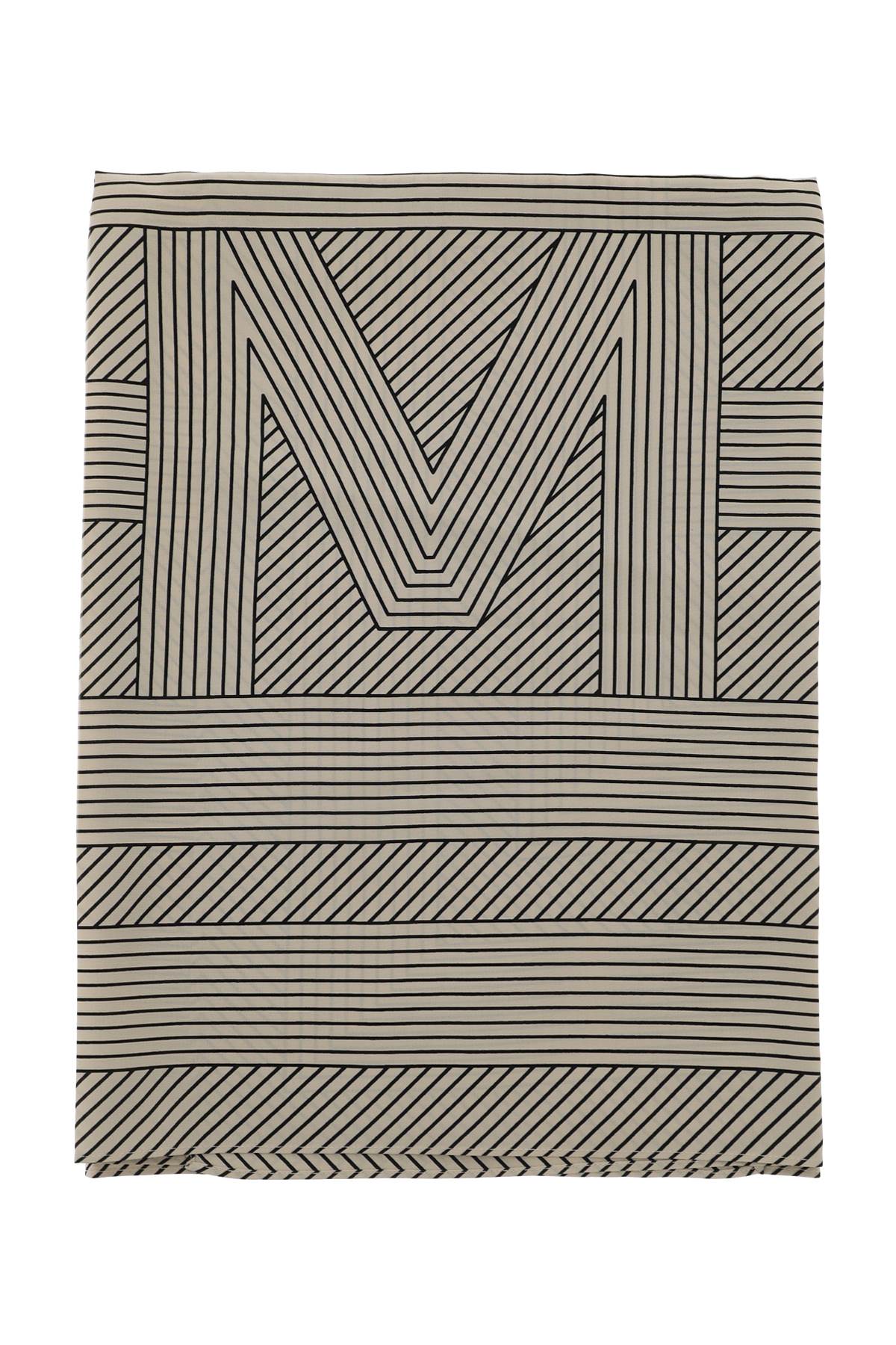 Shop Totême Foulard Striped Monogram In Seta