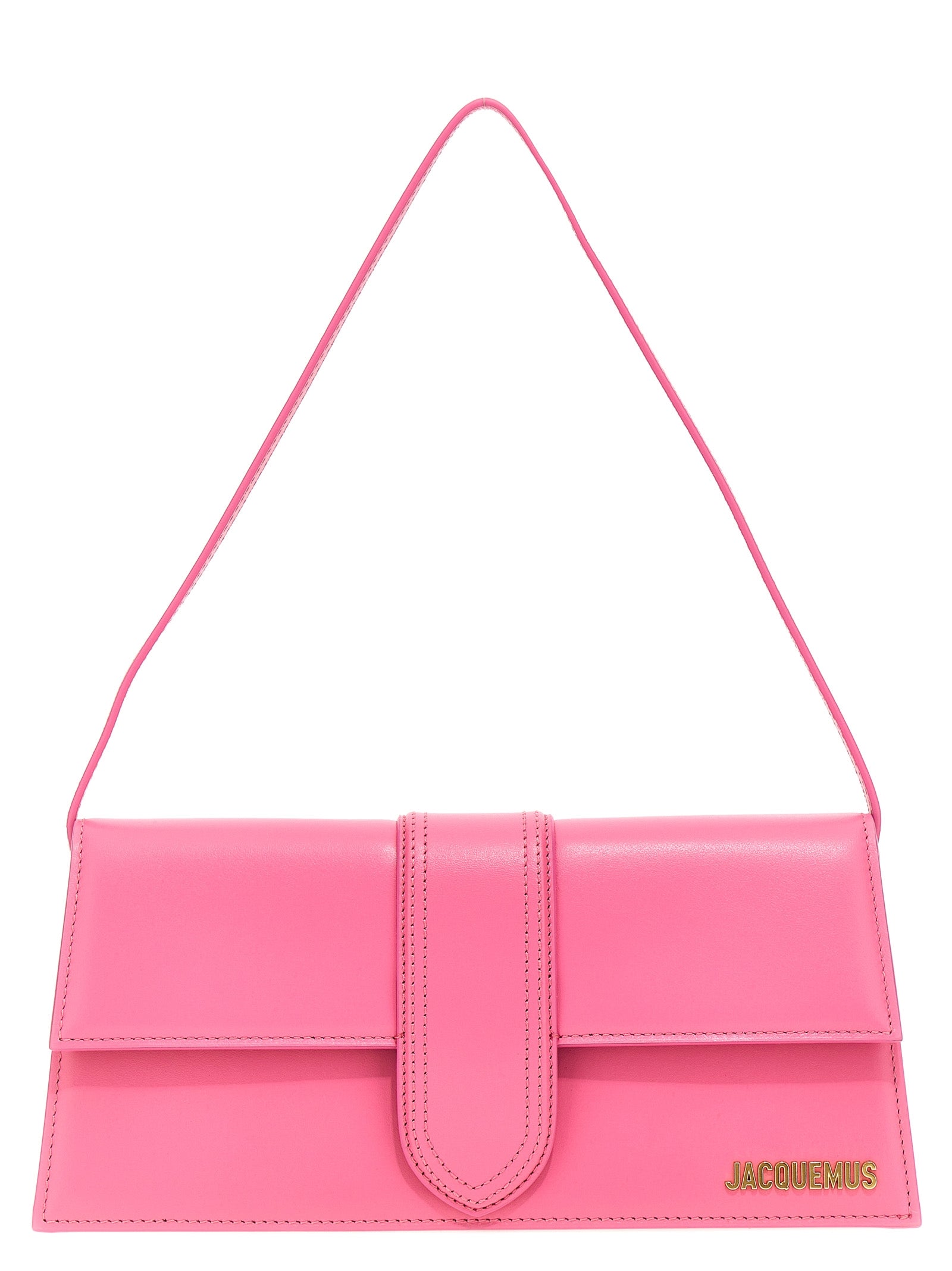 Shop Jacquemus Le Bambino Long Shoulder Bags Pink