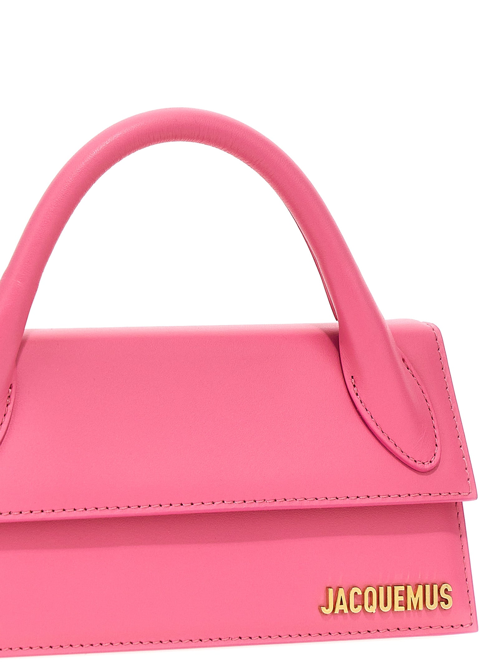 Shop Jacquemus Le Chiquito Long Hand Bags Pink