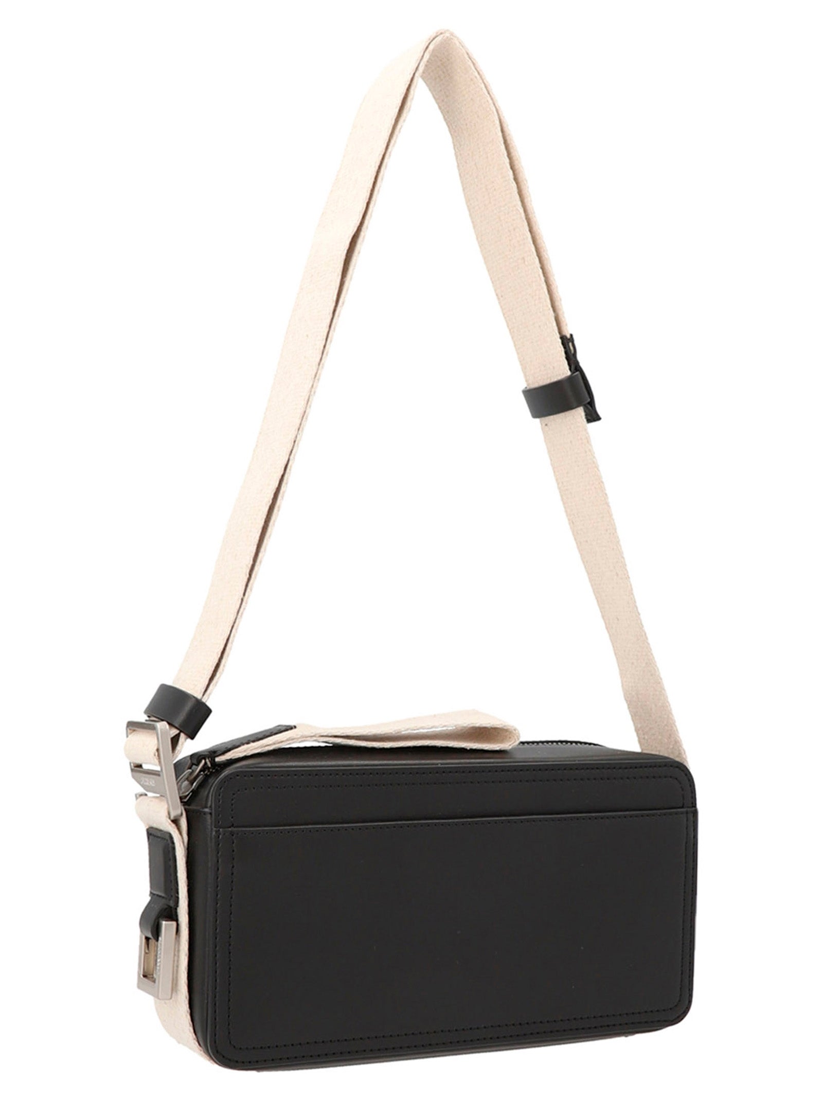 Shop Jacquemus Le Cuerda Horizontal Crossbody Bags White/black