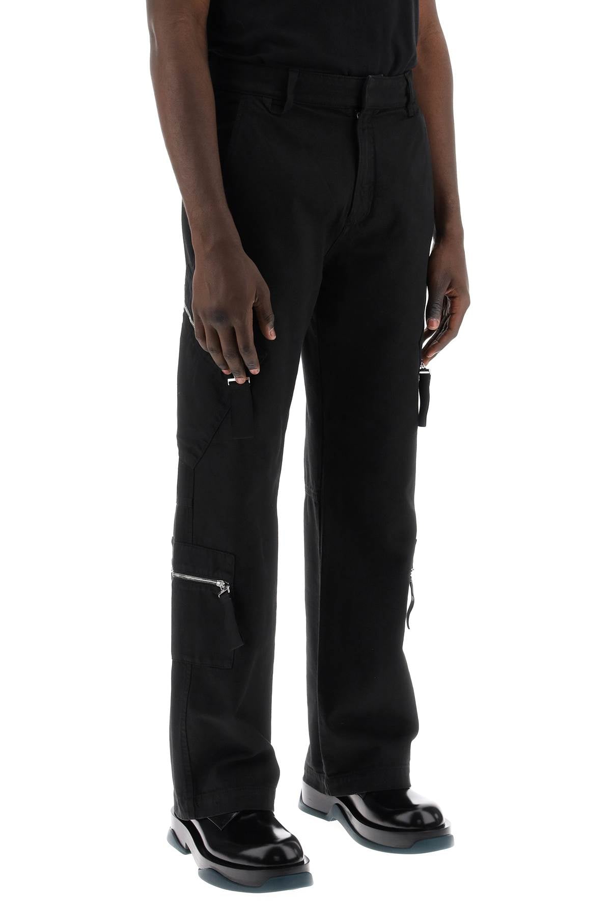 Shop Jacquemus Pantaloni Le Cargo Marrone