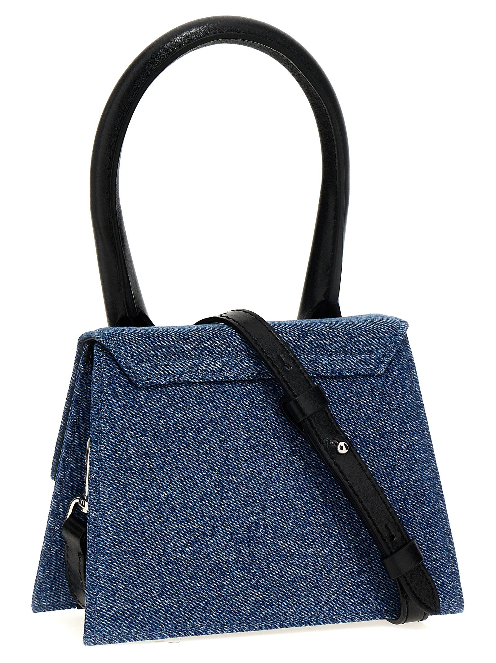 Shop Jacquemus Le Chiquito Moyen Hand Bags Blue