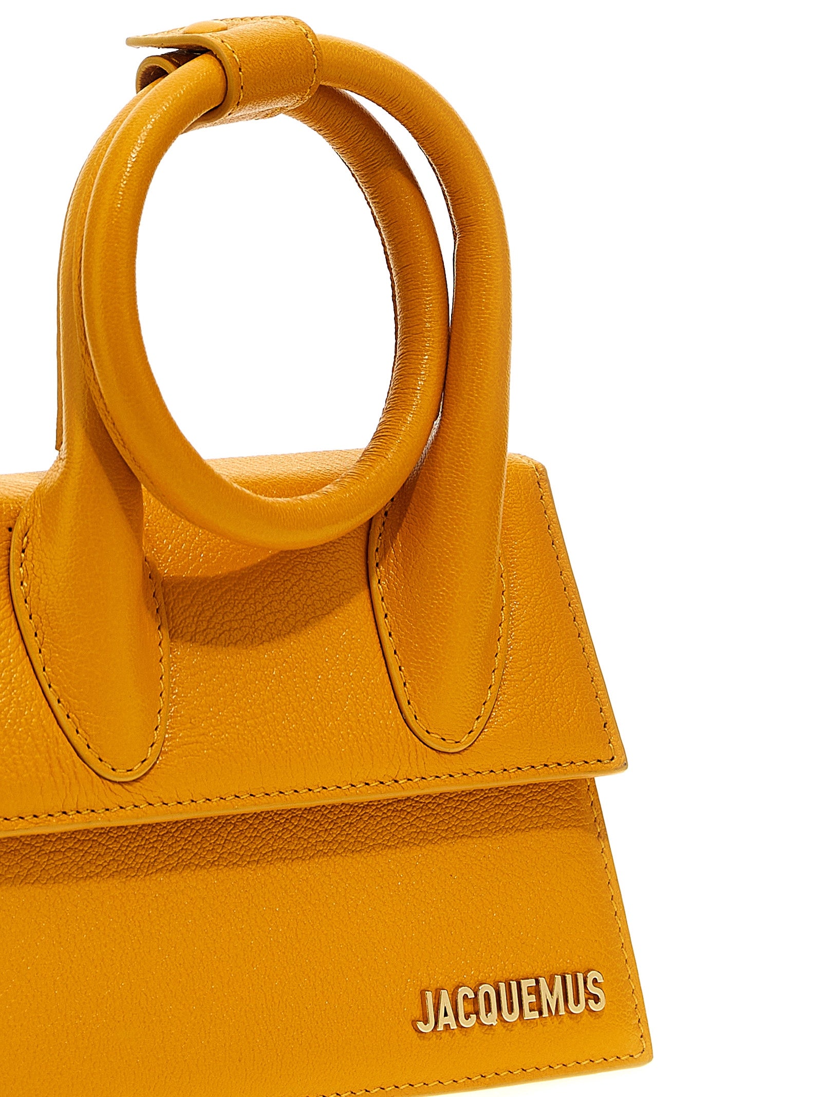 Shop Jacquemus Le Chiquito Noeud Hand Bags Orange