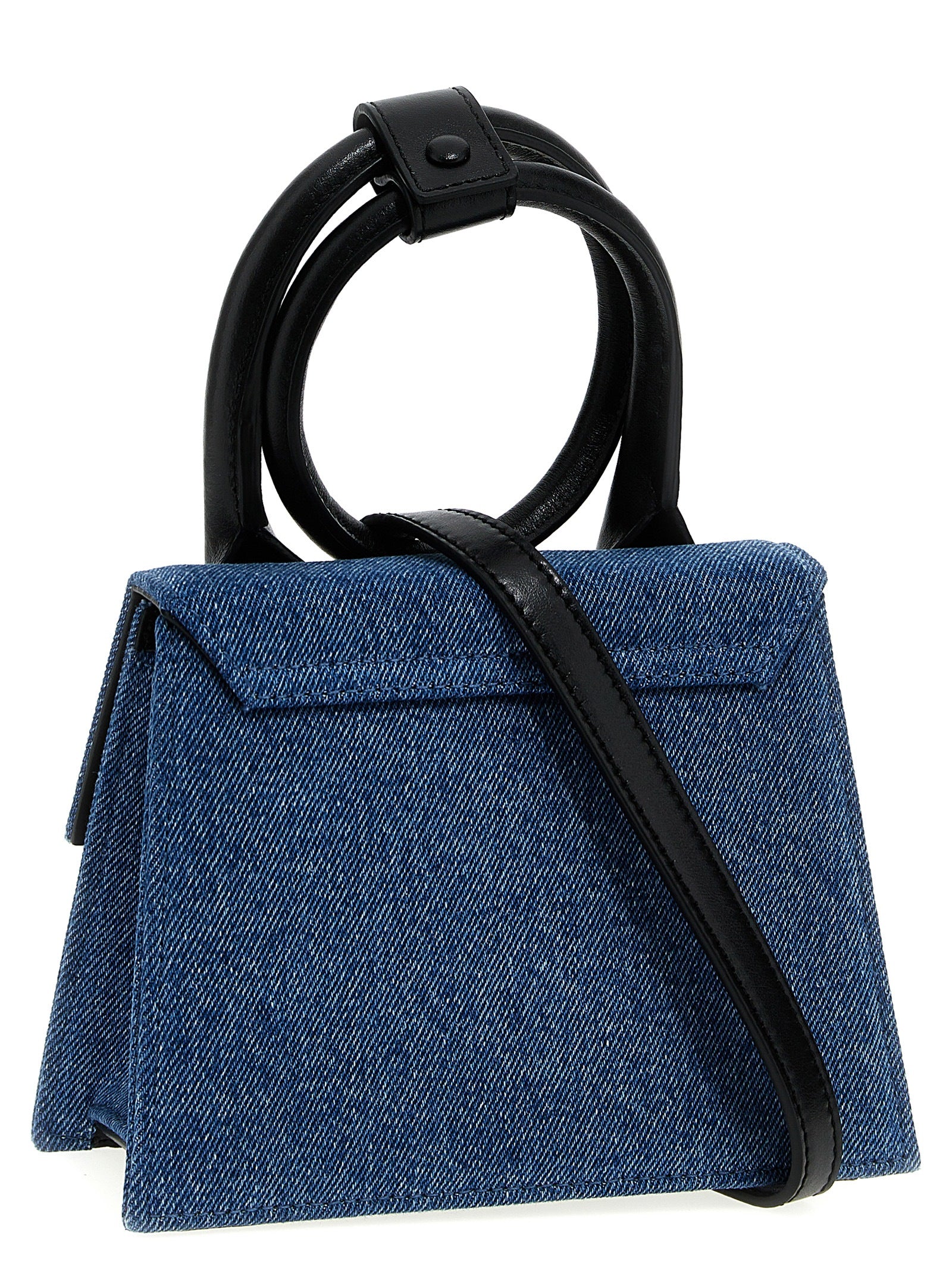 Shop Jacquemus Le Chiquito Noeud Hand Bags Blue