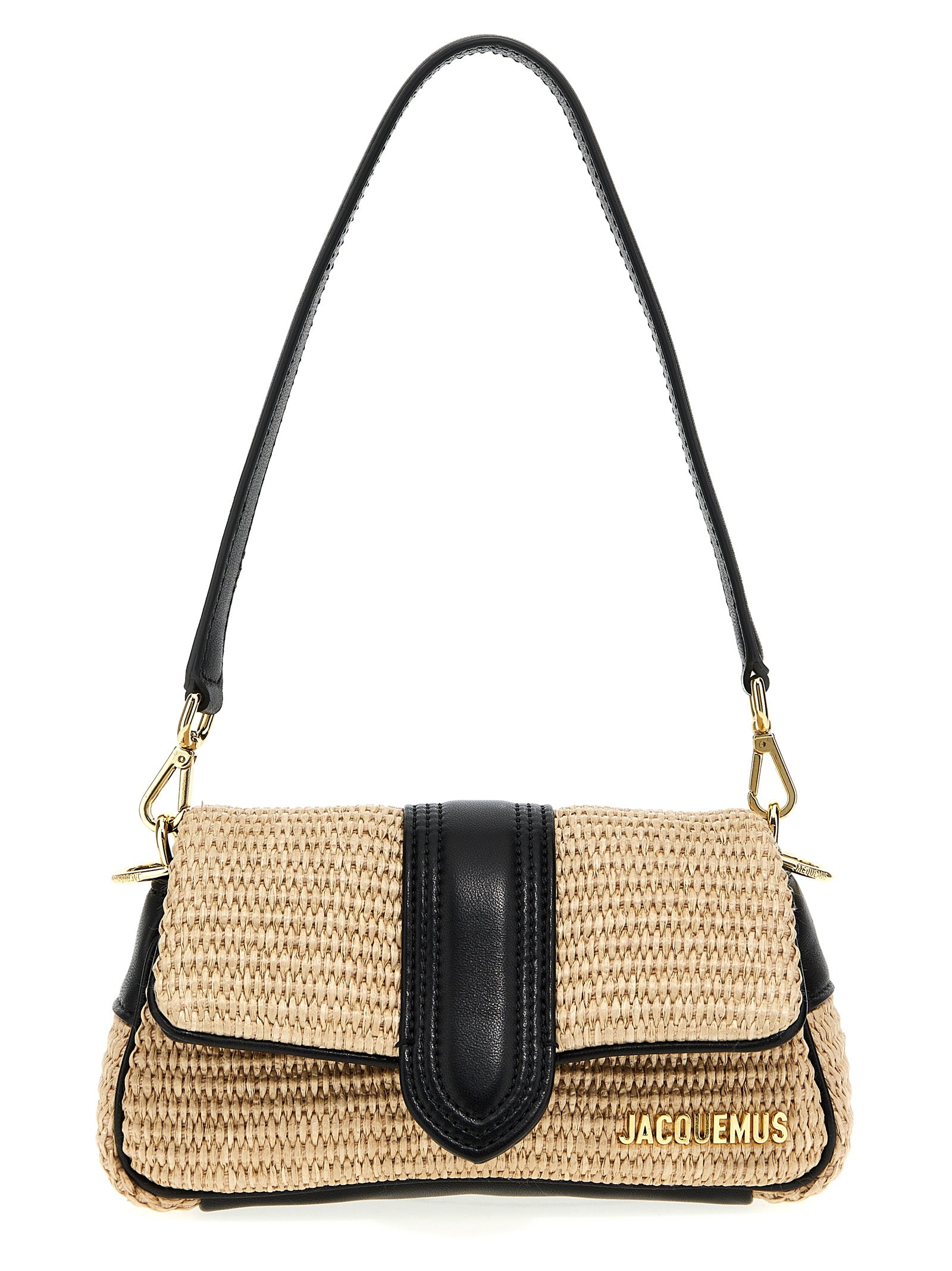 Shop Jacquemus Le Petit Bambimou Shoulder Bags Black