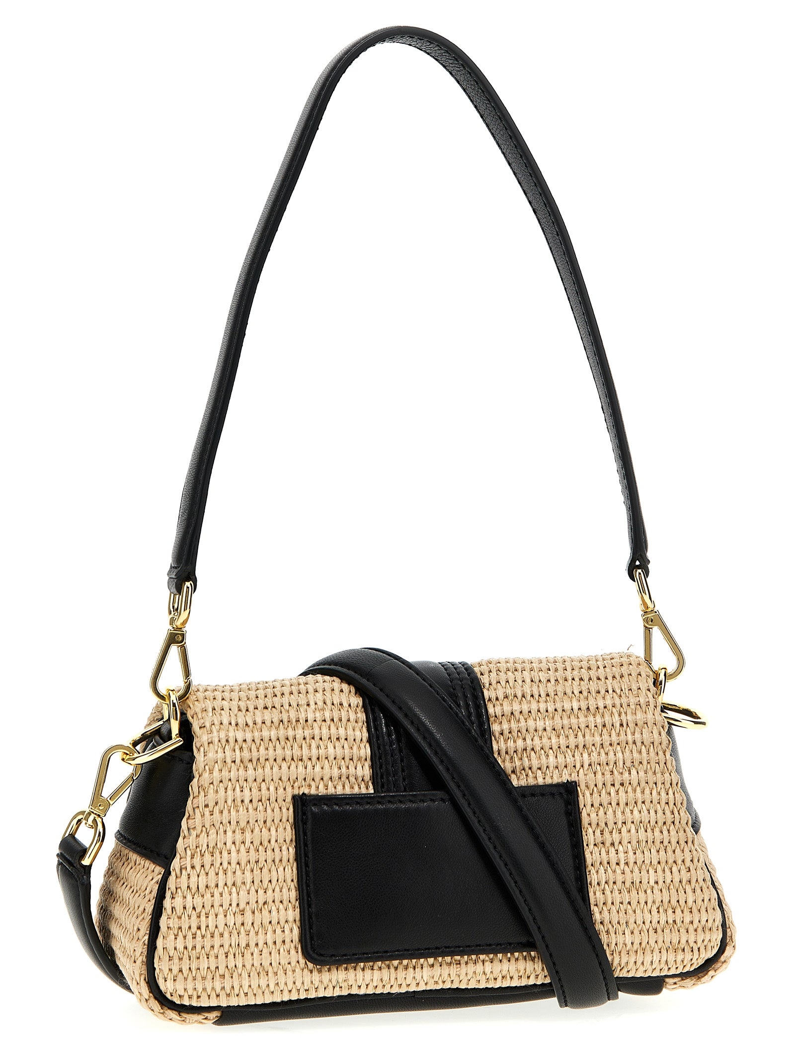 Shop Jacquemus Le Petit Bambimou Shoulder Bags Black