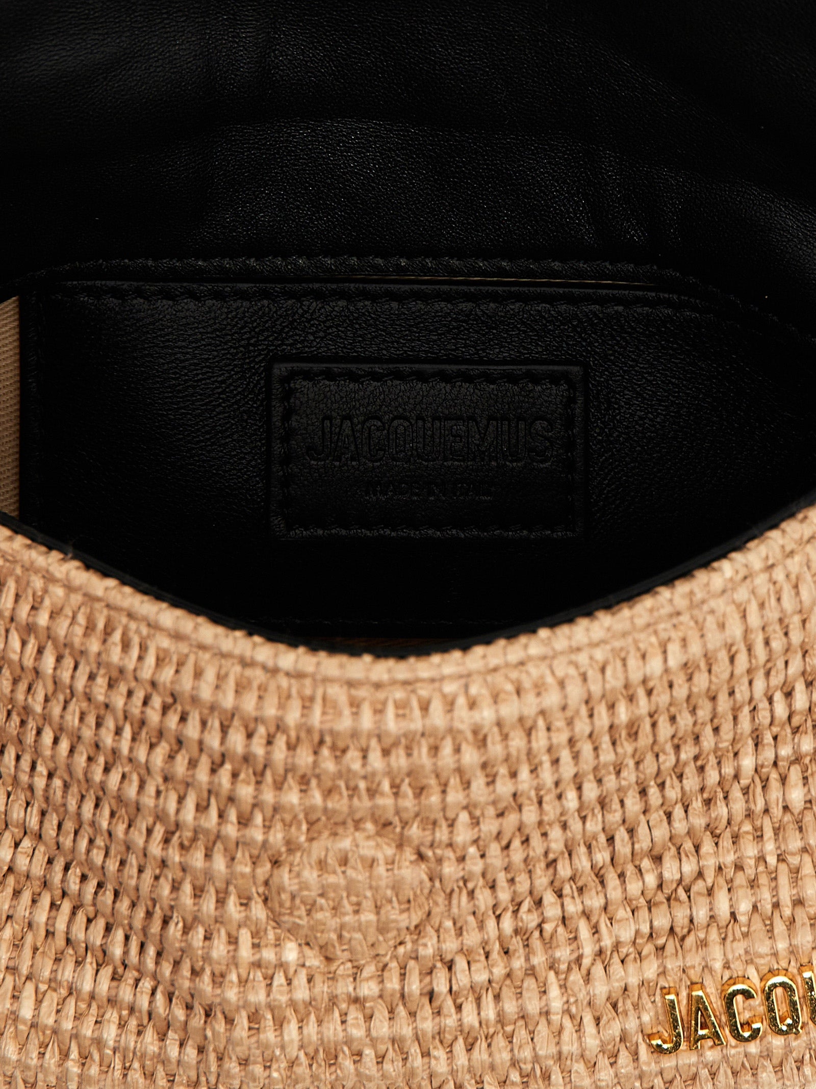 Shop Jacquemus Le Petit Bambimou Shoulder Bags Black