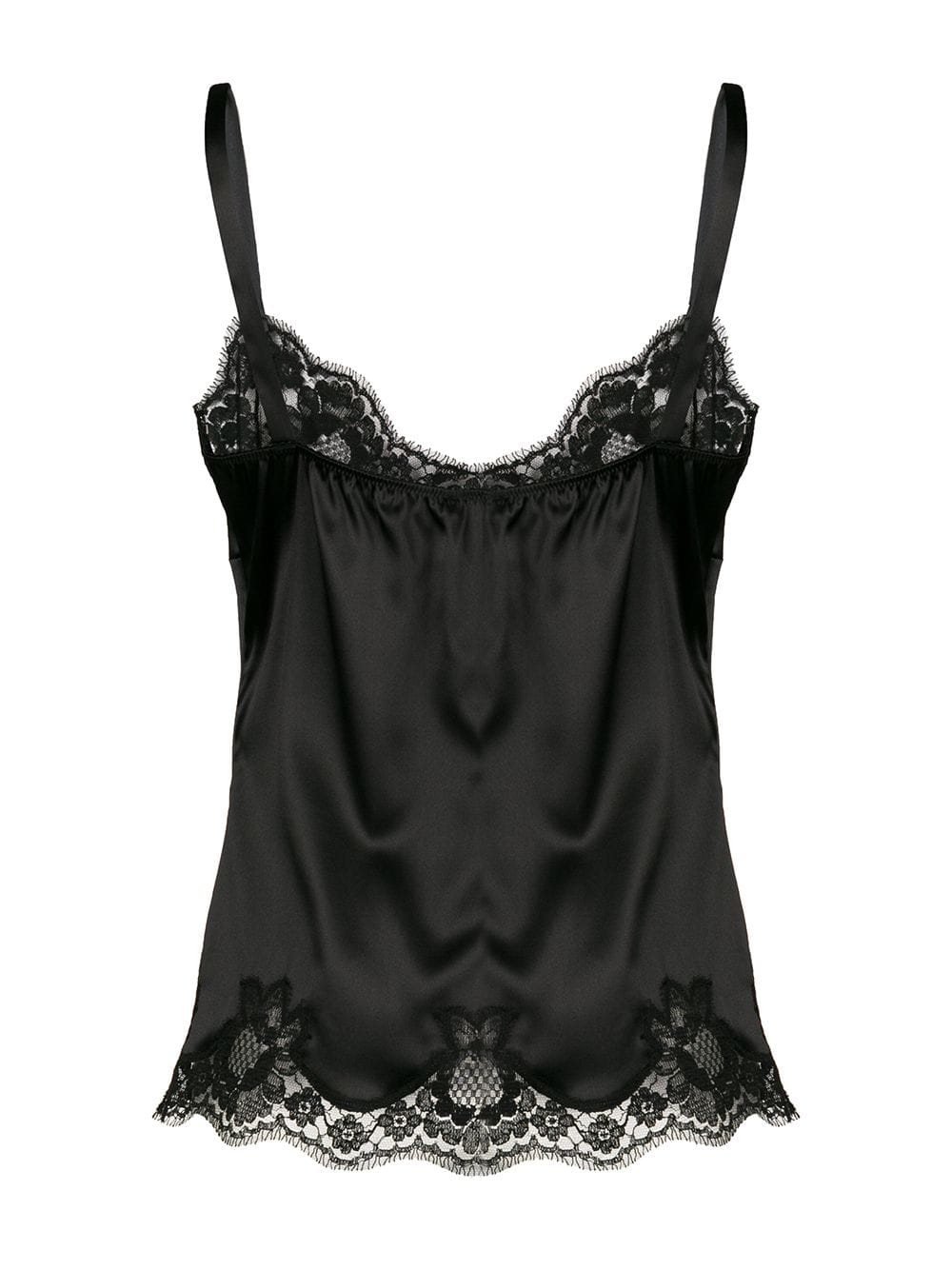 Dolce & Gabbana Lingerie Top In Satin And Lace