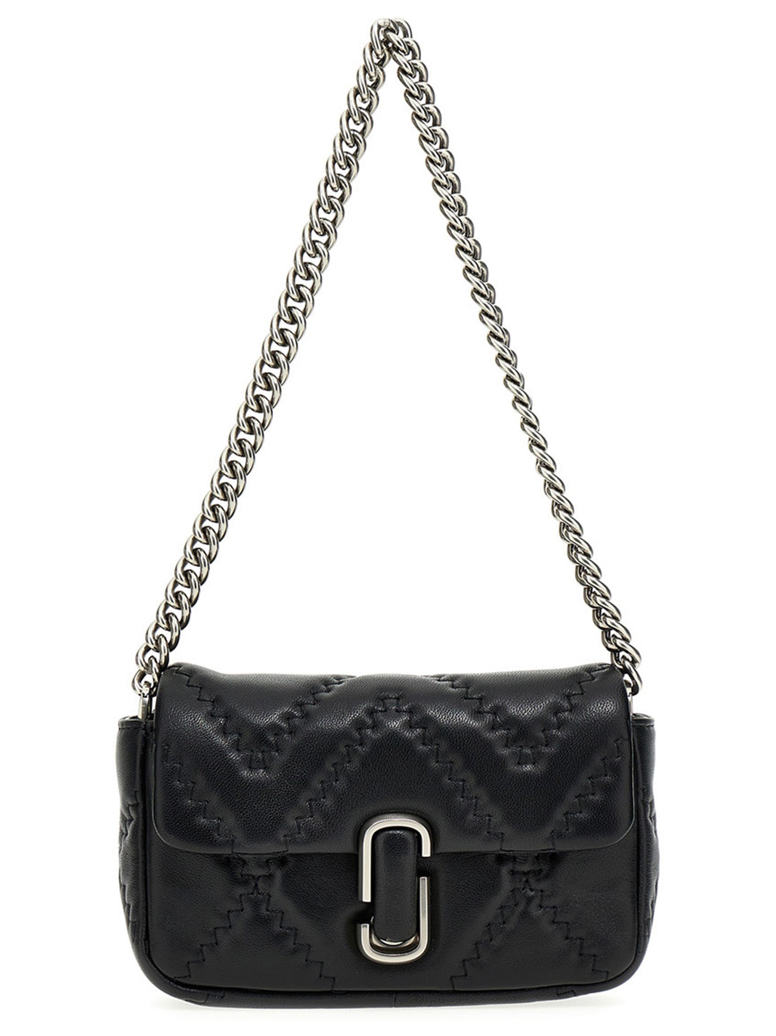 Shop Marc Jacobs Logo Shoulder Bag Shoulder Bags Black