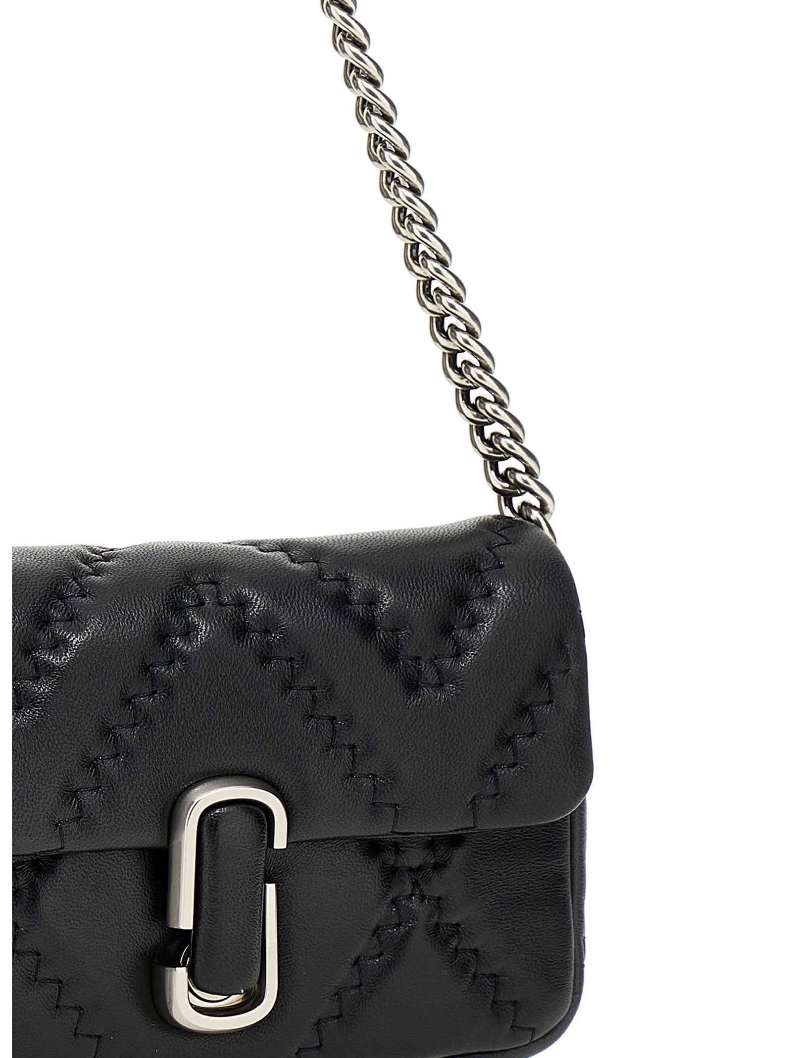 Shop Marc Jacobs Logo Shoulder Bag Shoulder Bags Black