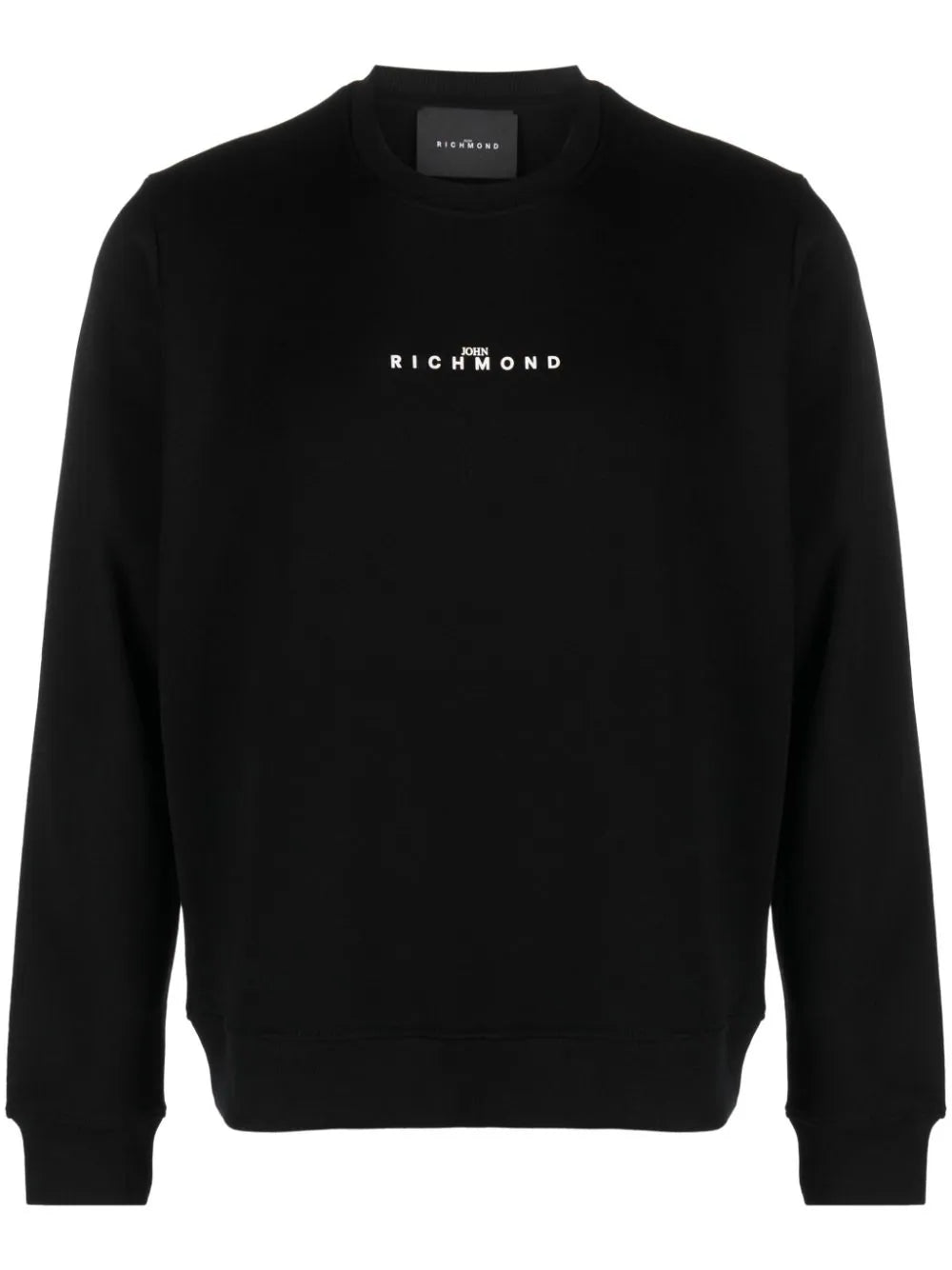 John Richmond Logo-print Cotton-blend Sweatshirt In Black