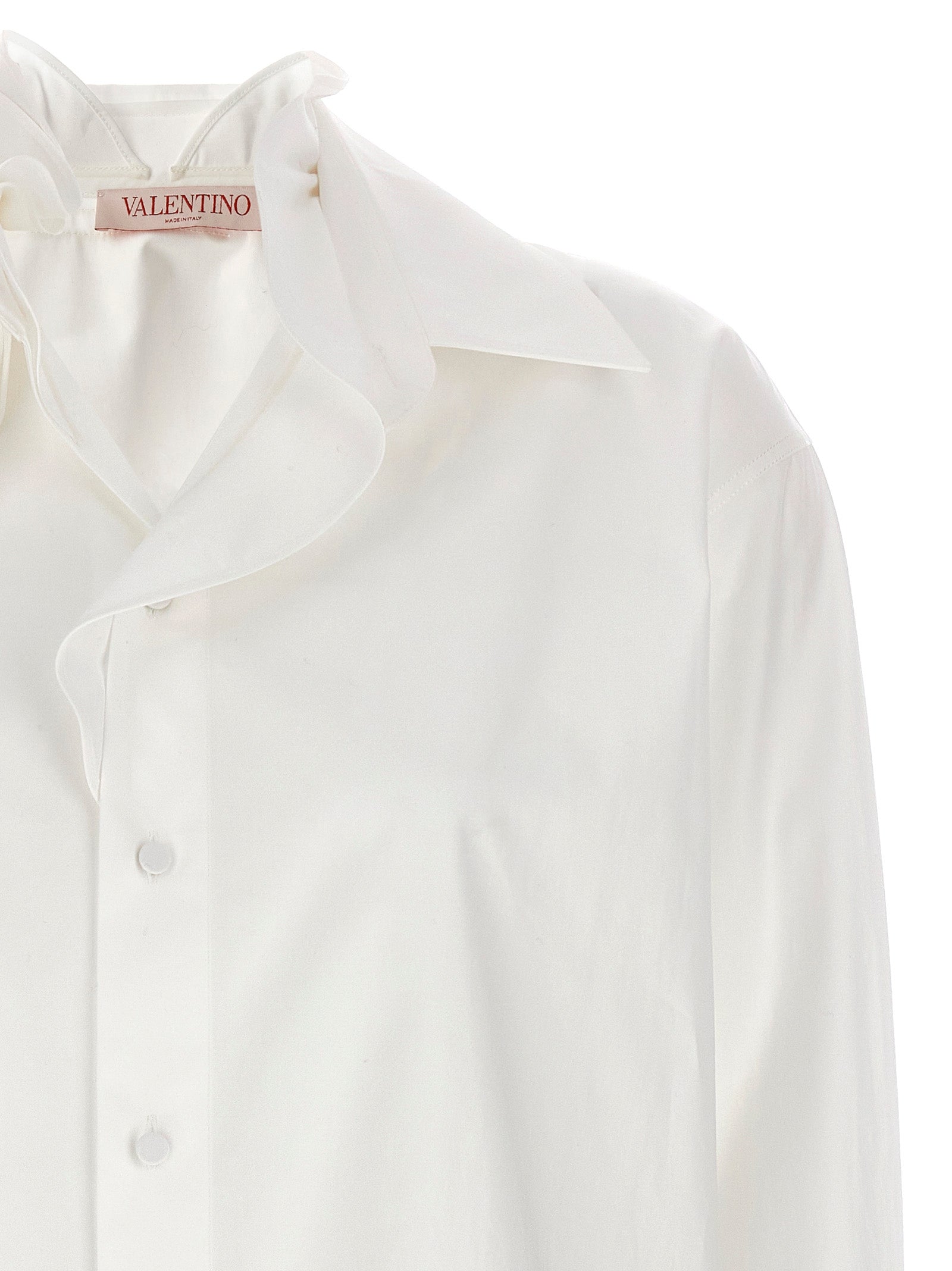 Shop Valentino Pink Application Shirt Shirt, Blouse White