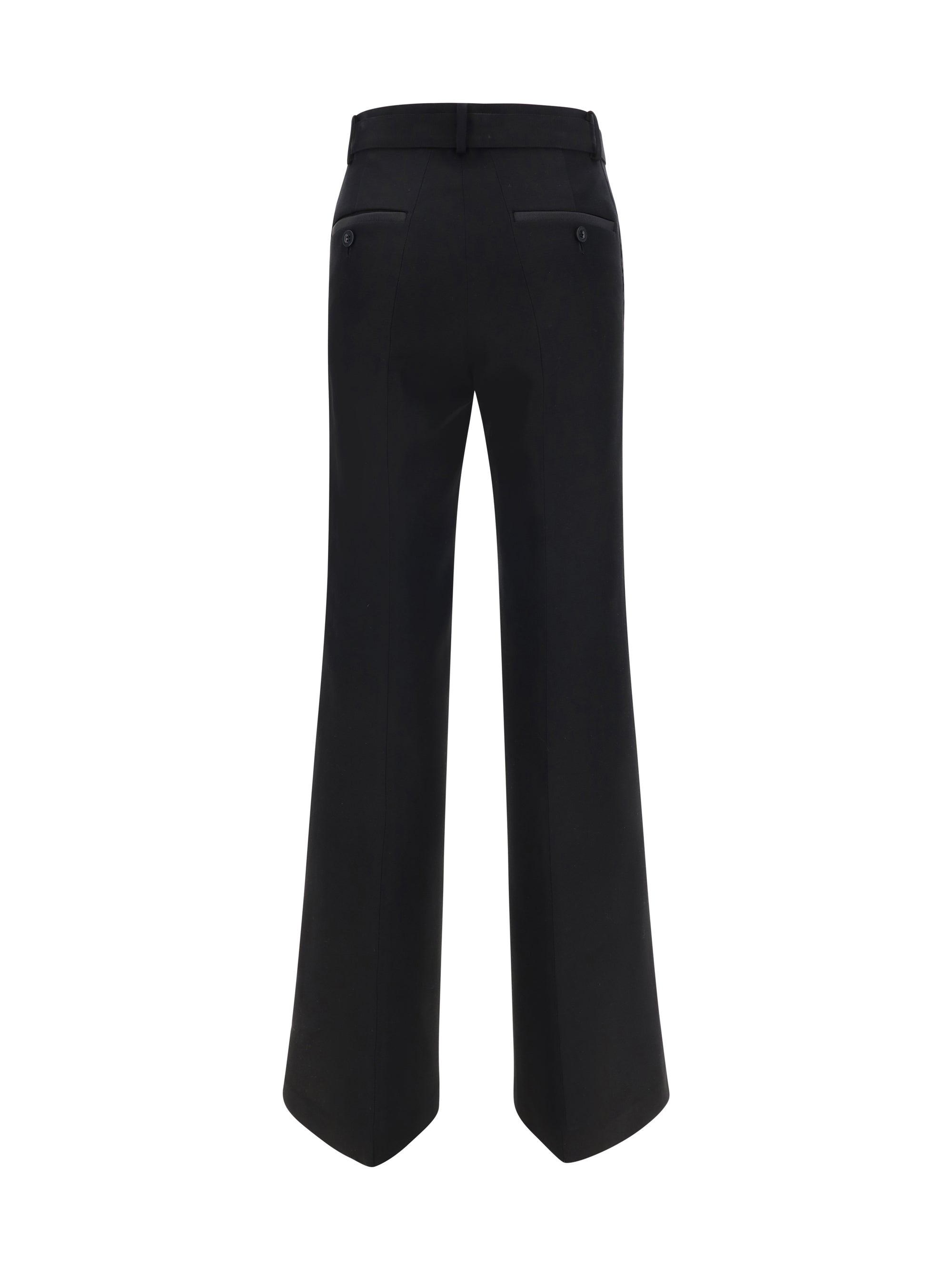 Shop Sacai Double-faced Silk Cotton Pants