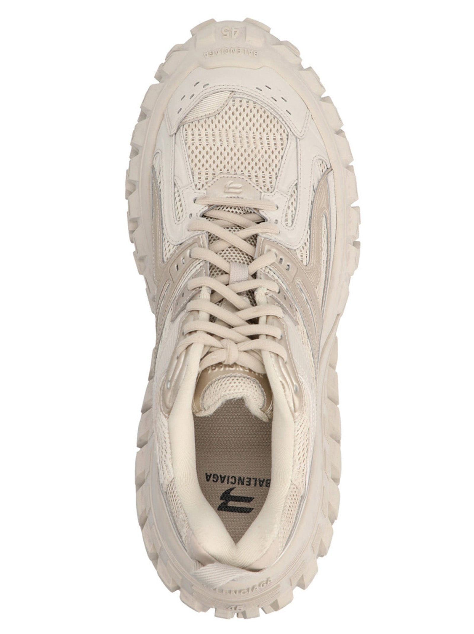 Shop Balenciaga Defender Sneakers White