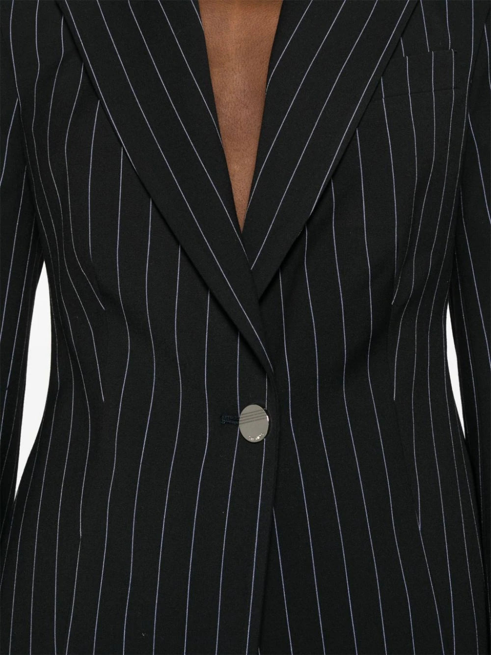 Shop Attico Pinstripe Blazer