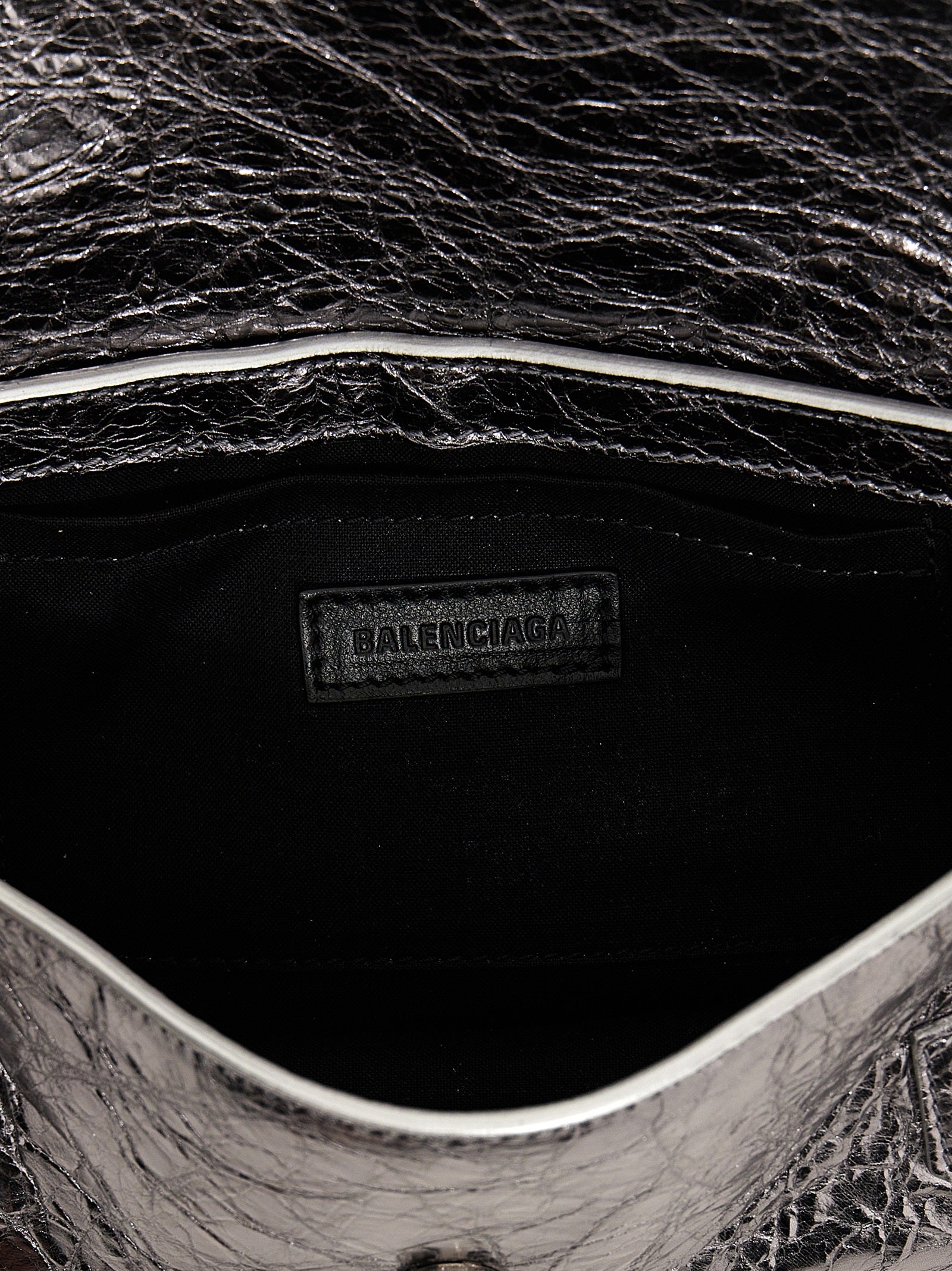 Shop Balenciaga Le Cagole Xs Crossbody Bags Silver