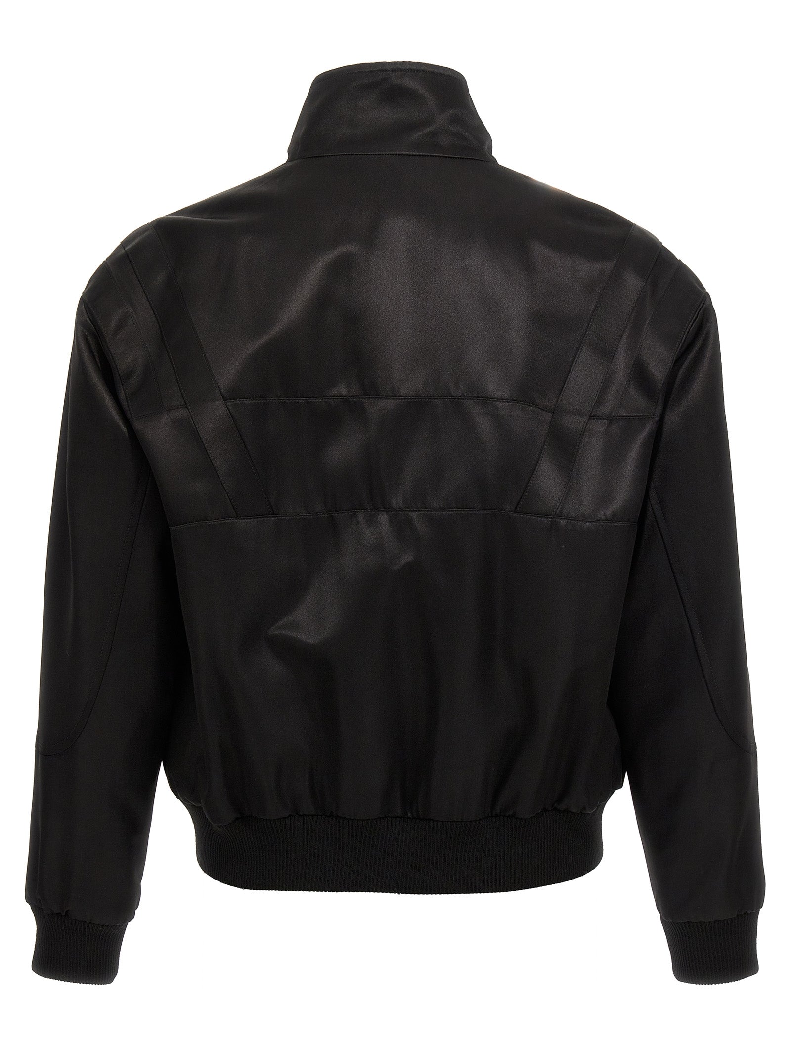 Shop Saint Laurent Teddy Casual Jackets, Parka Black