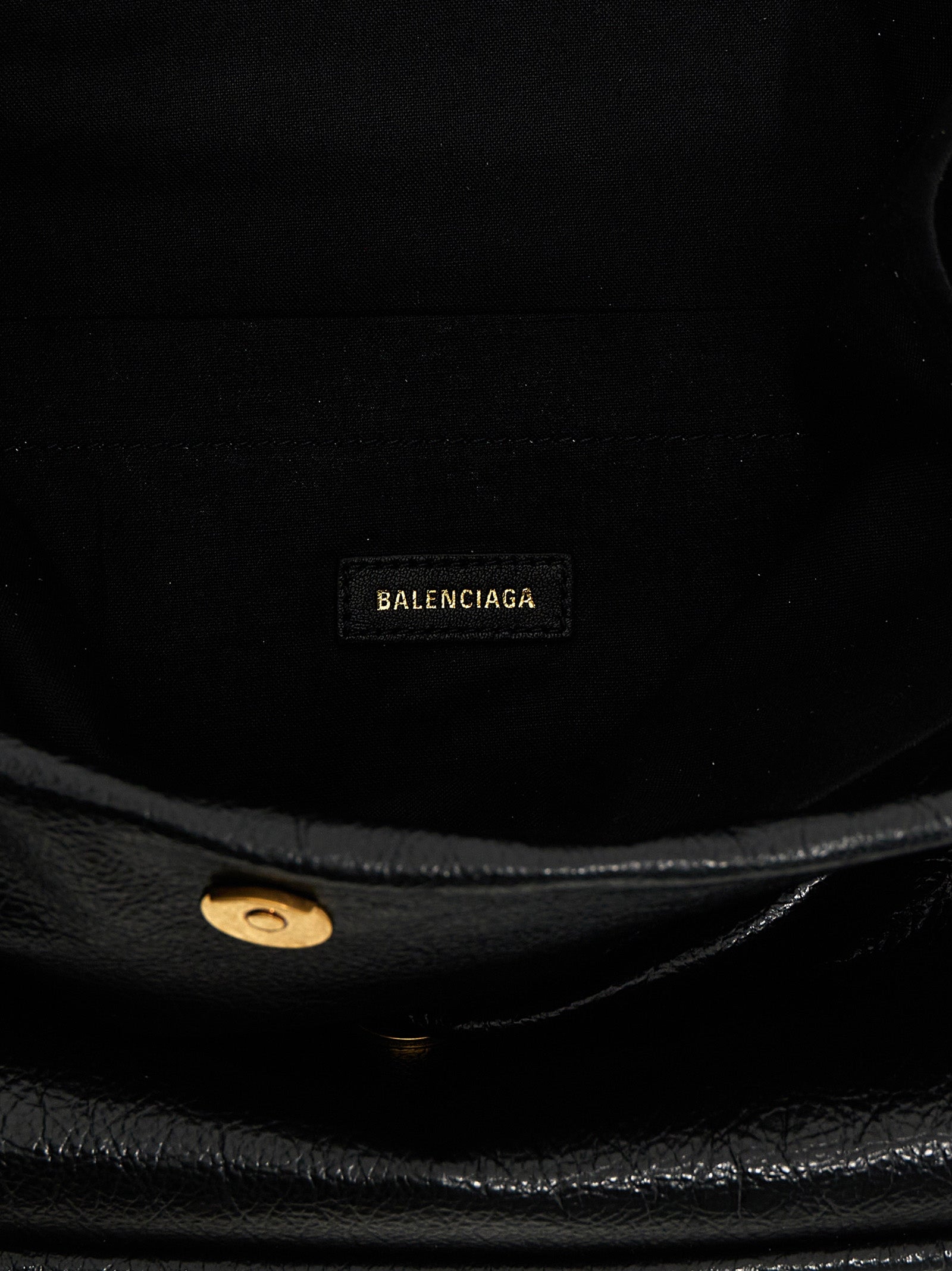 Shop Balenciaga Monaco Clutch Black