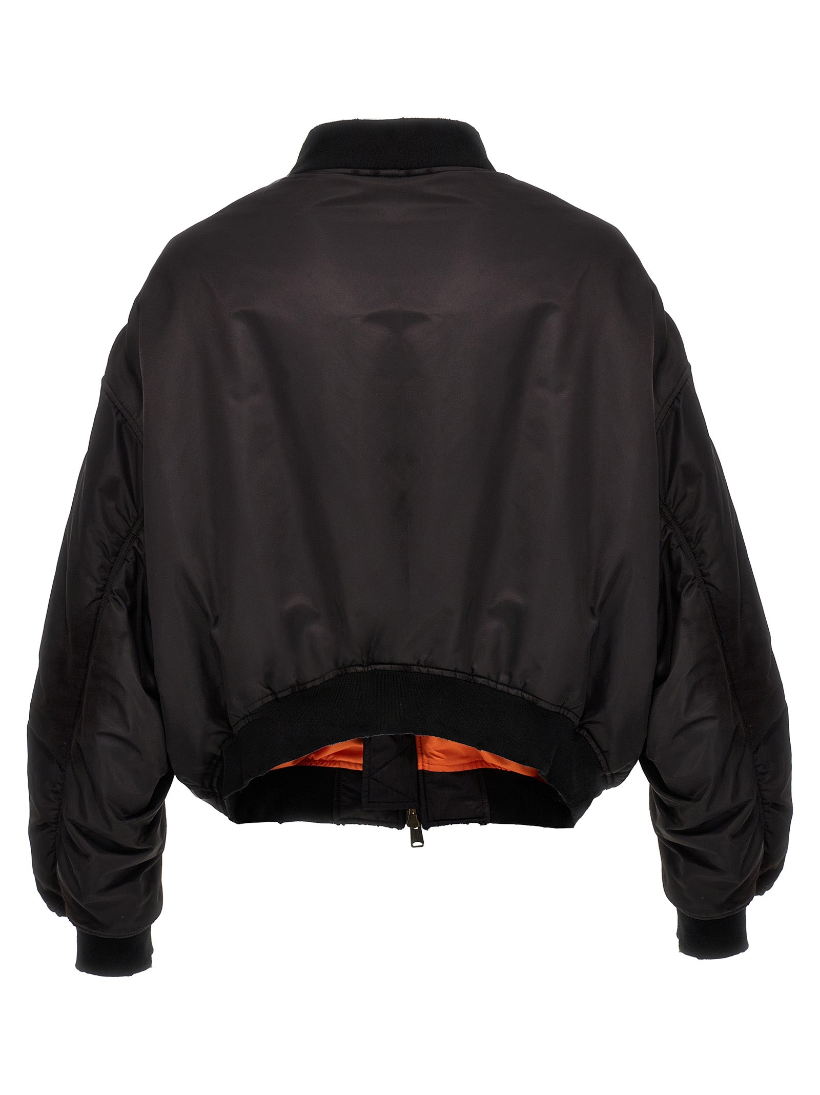 Shop Balenciaga Off Shoulder Casual Jackets, Parka Black
