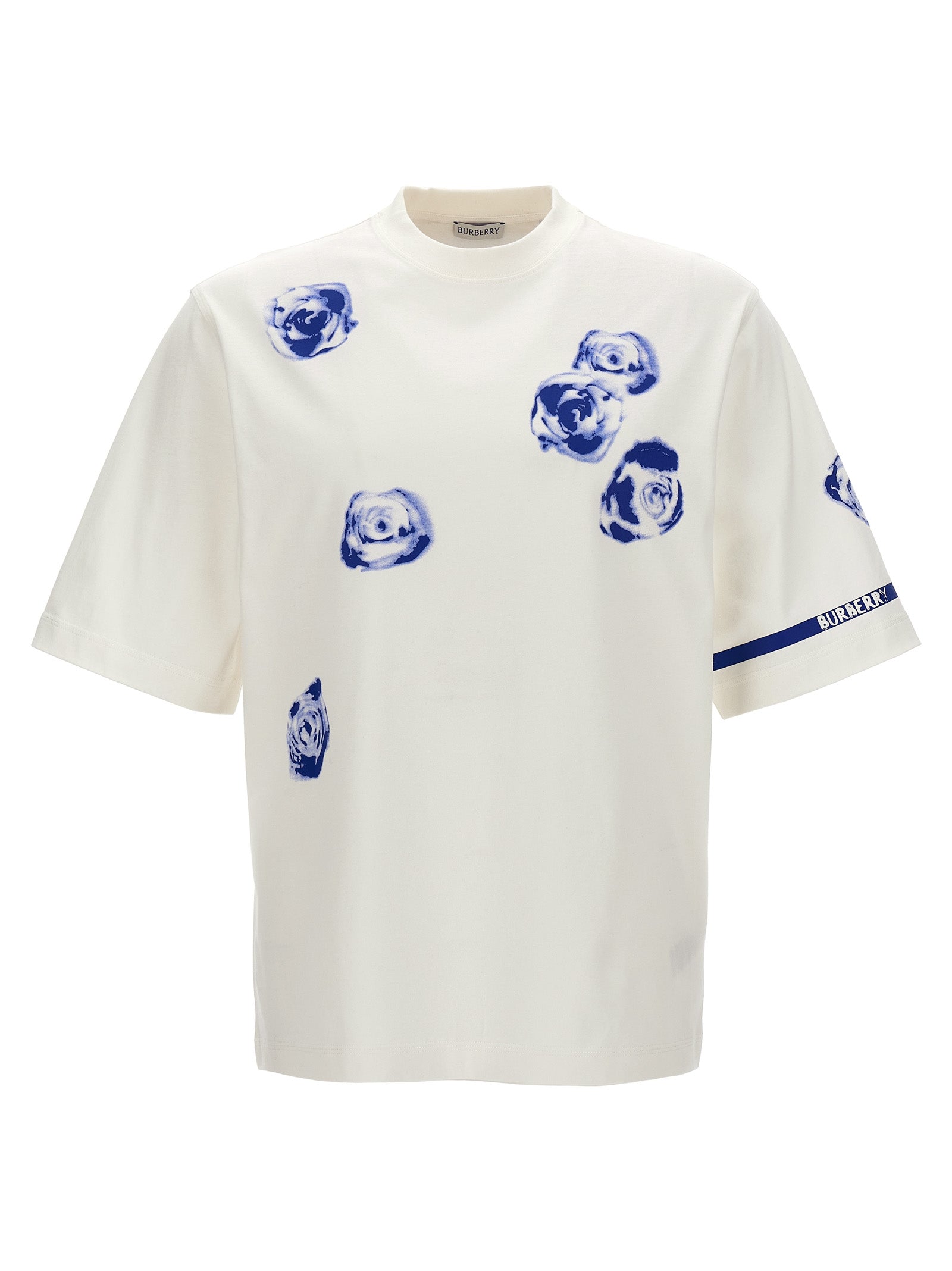 Shop Burberry Printed T-shirt White