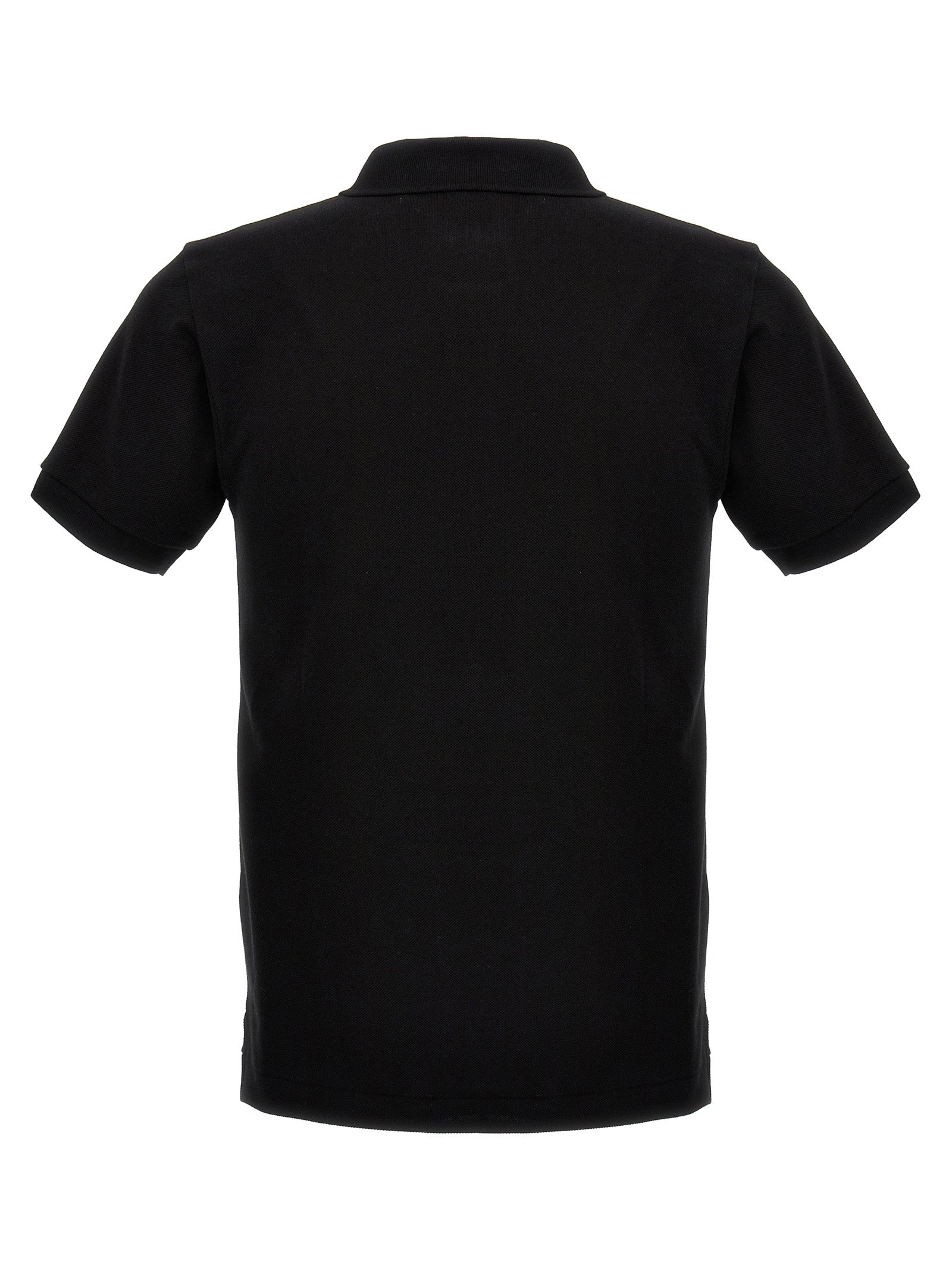 Shop Comme Des Garçons Play Logo Patch  Shirt Polo Black