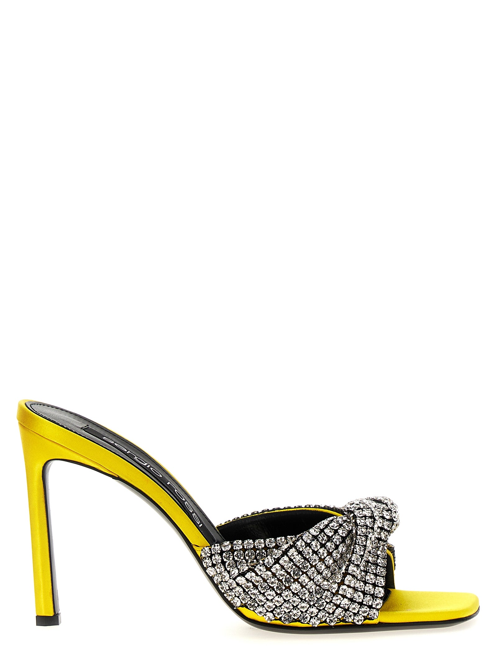 Shop Sergio Rossi Evangelie Sandals Yellow