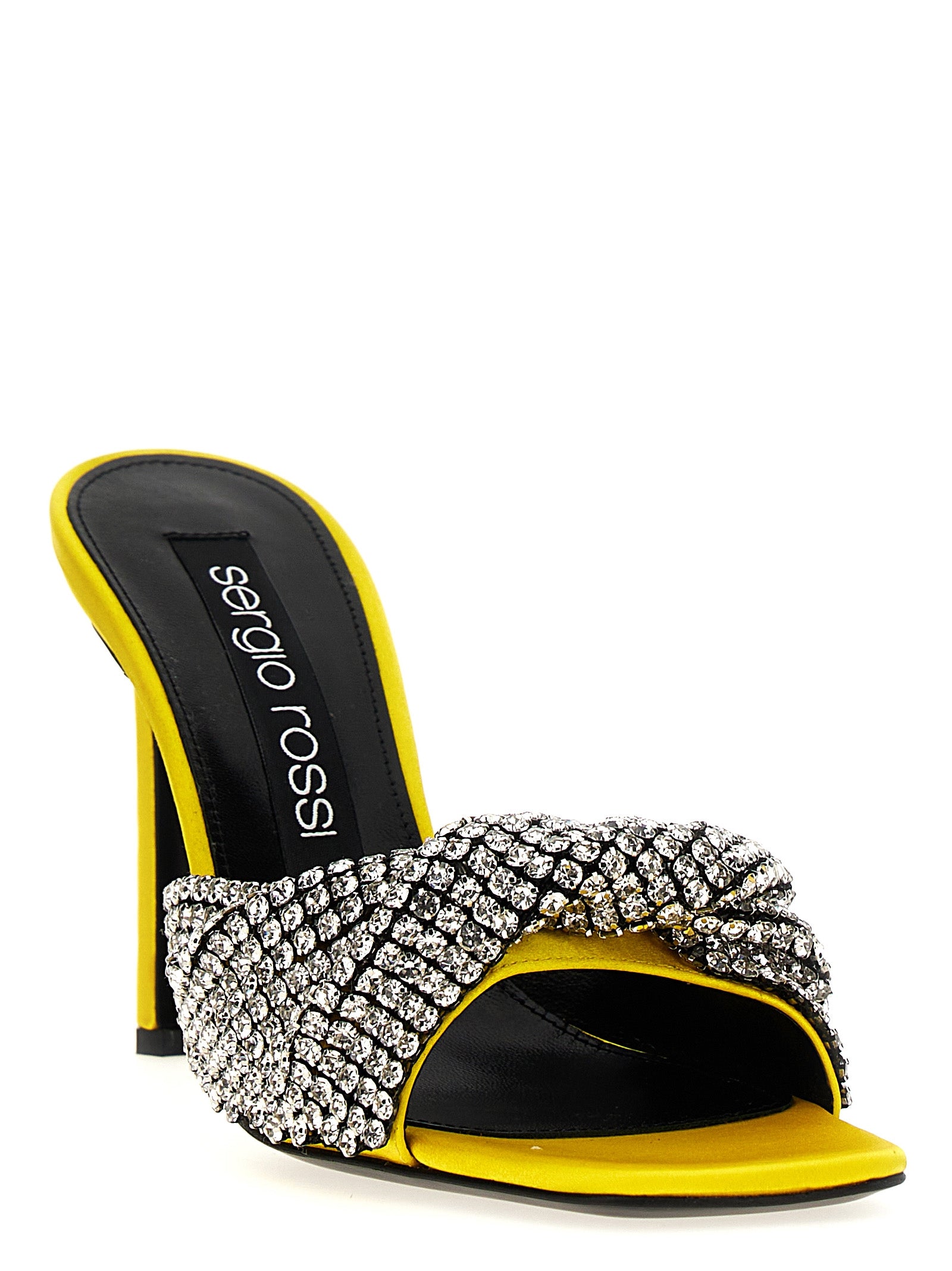 Shop Sergio Rossi Evangelie Sandals Yellow